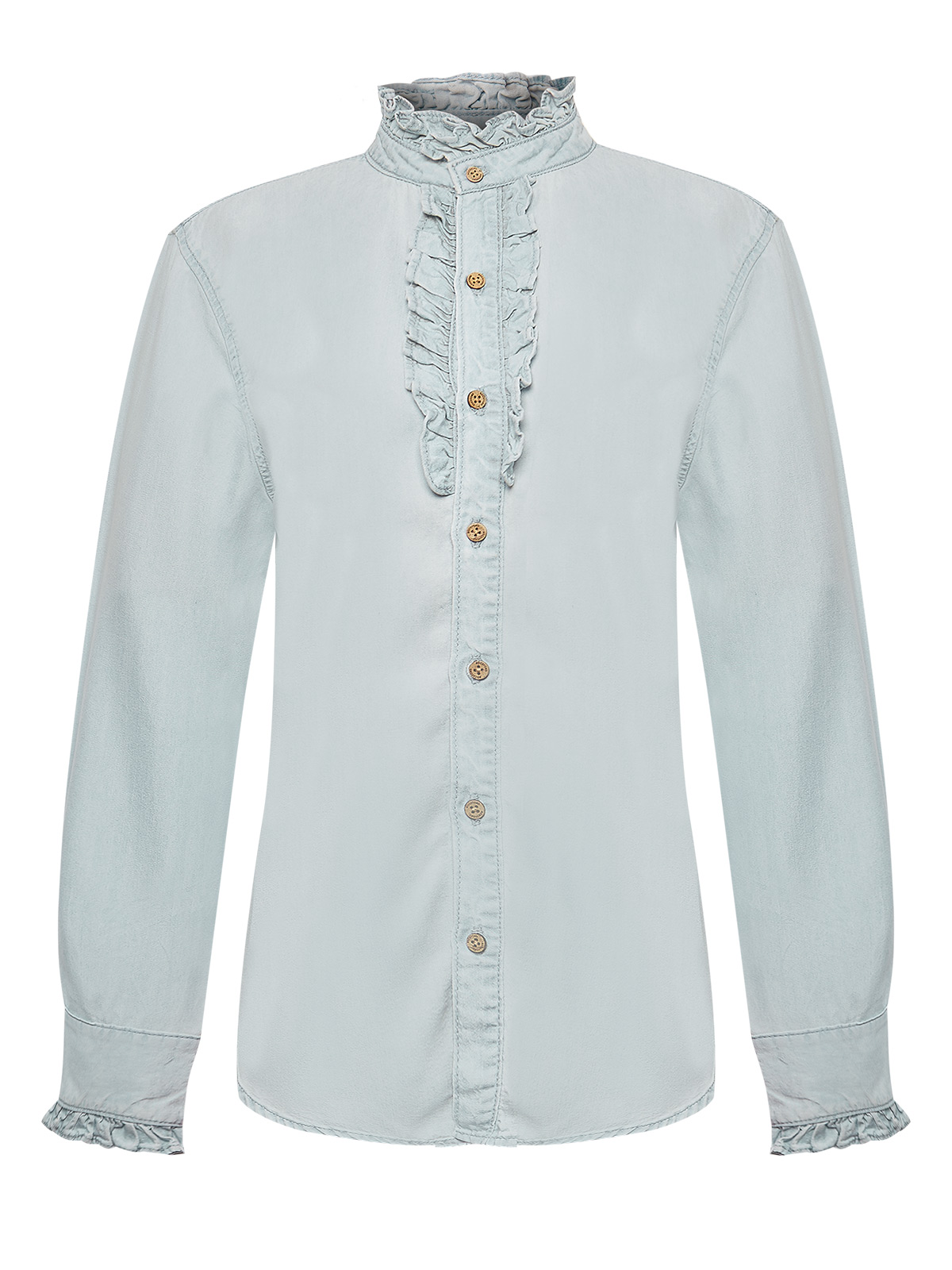 BLUSA TENCEL MUJER RAULÍ AZUL ROCKFORD - 1