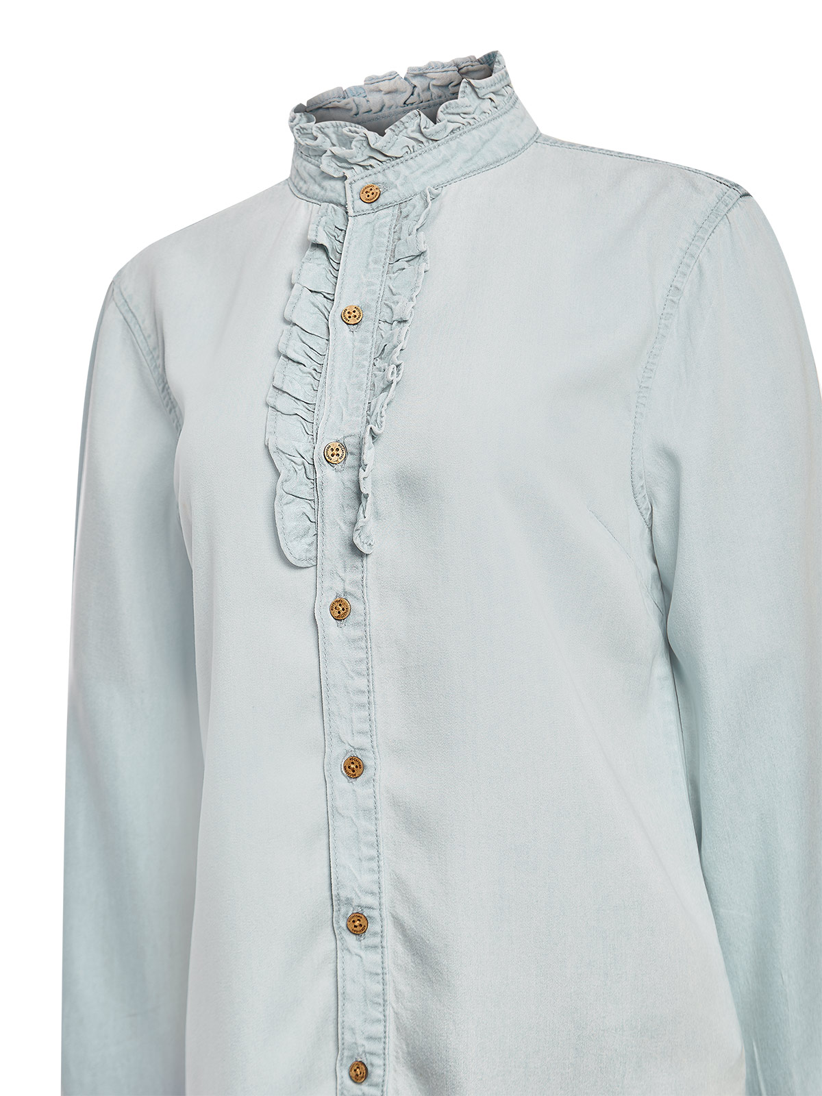 BLUSA TENCEL MUJER RAULÍ AZUL ROCKFORD - 4