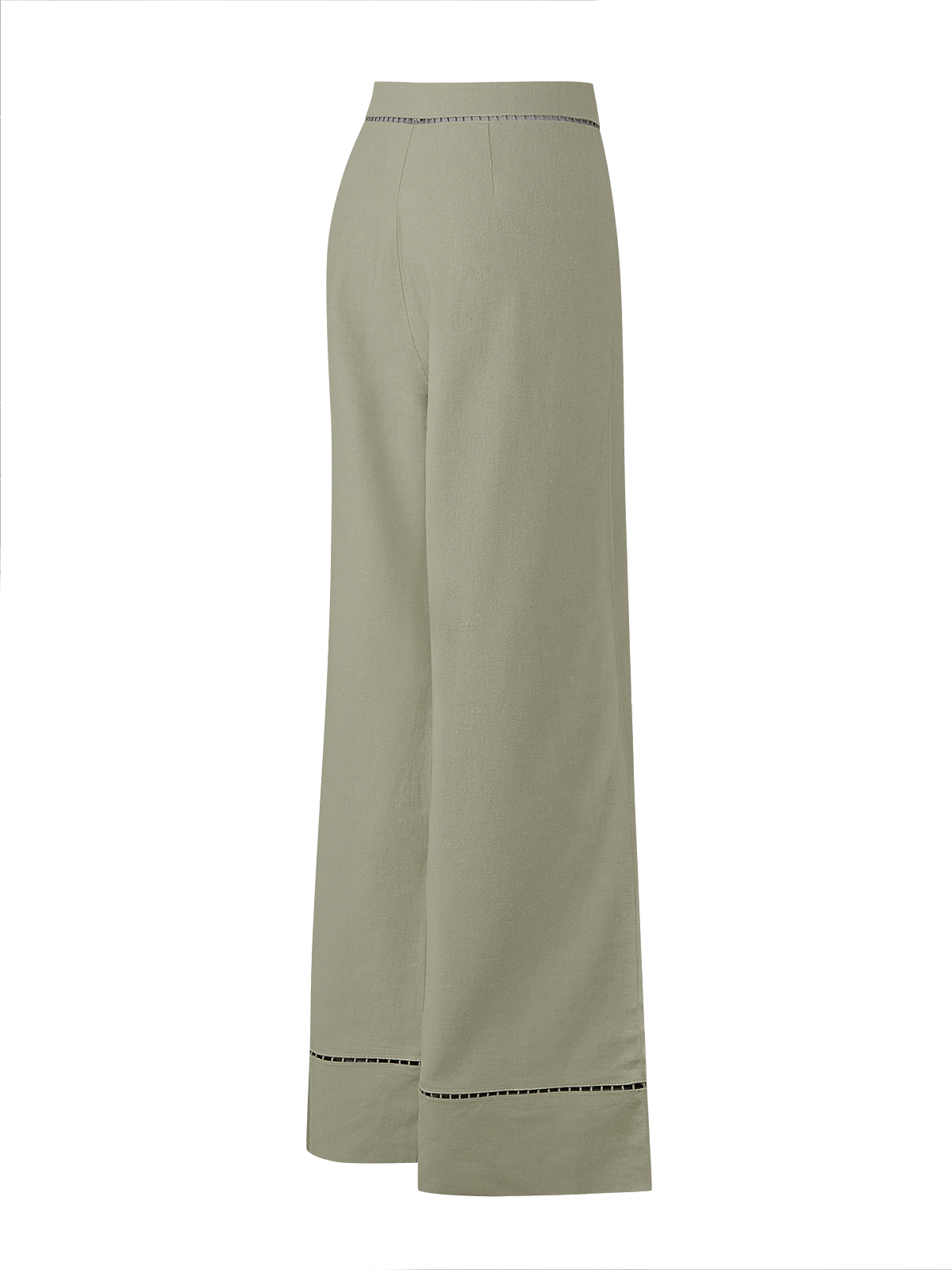 PANTALÓN LINO ORGÁNICO MUJER MEKONG VERDE ROCKFORD - 2