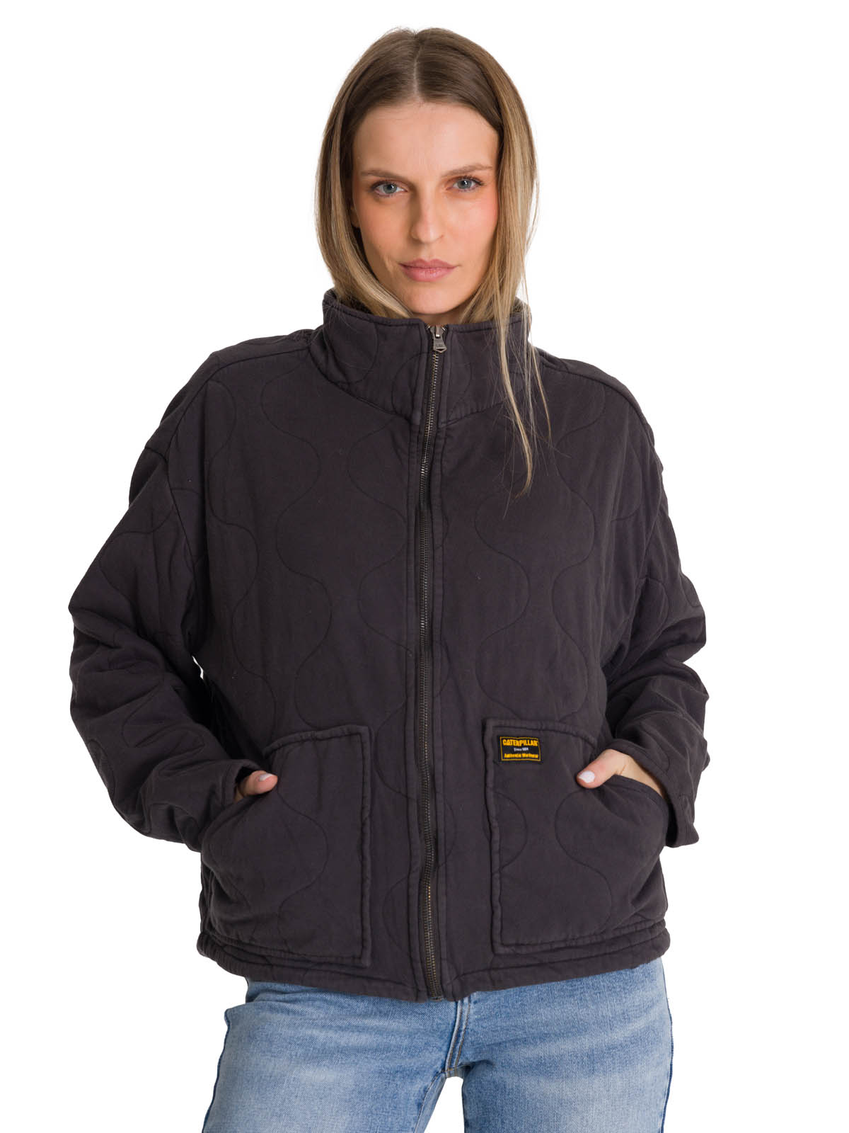 CHAQUETA MUJER COZY QUILTED OVERSIZED AZUL CAT - 4