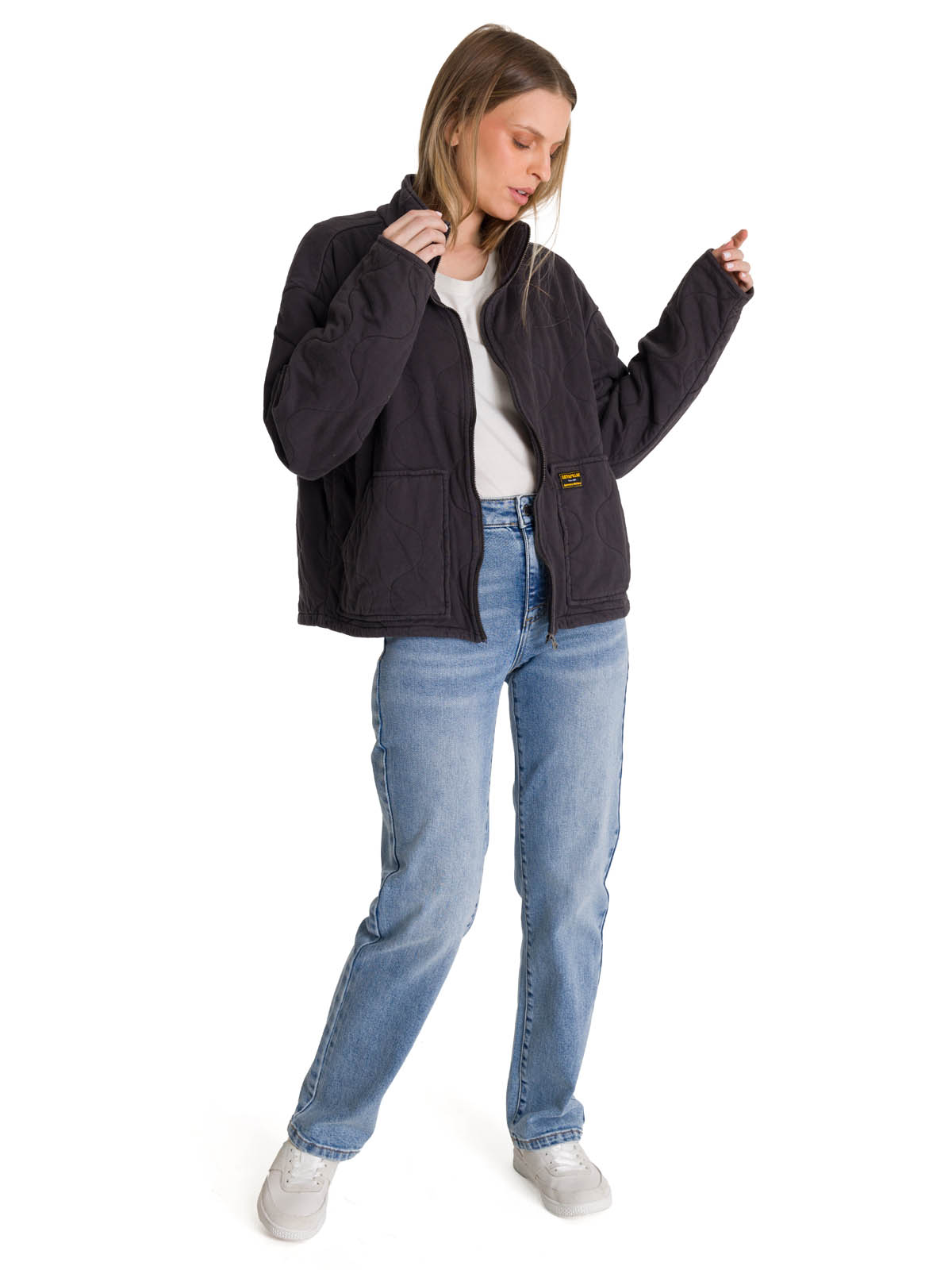 CHAQUETA MUJER COZY QUILTED OVERSIZED AZUL CAT - 7