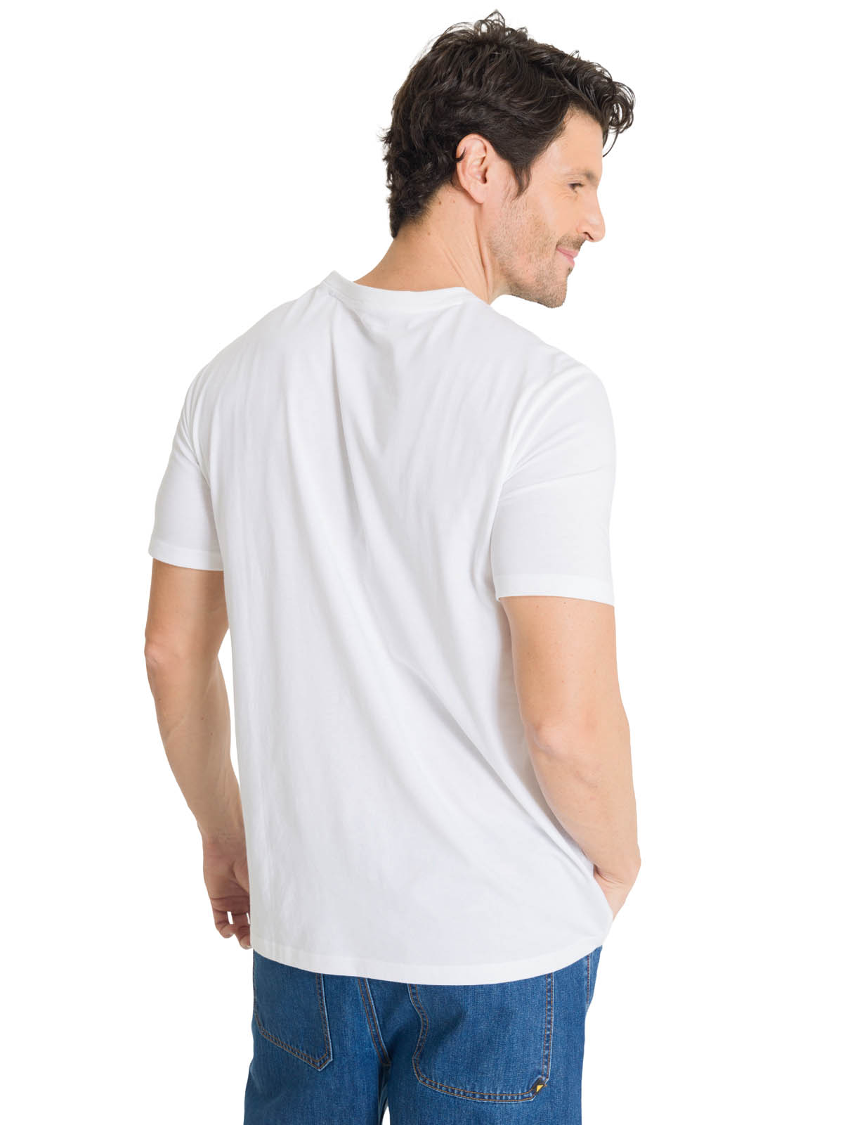 POLERA MANGA CORTA HOMBRE EVERYDAY WORKWEAR BLANCO CAT - 4