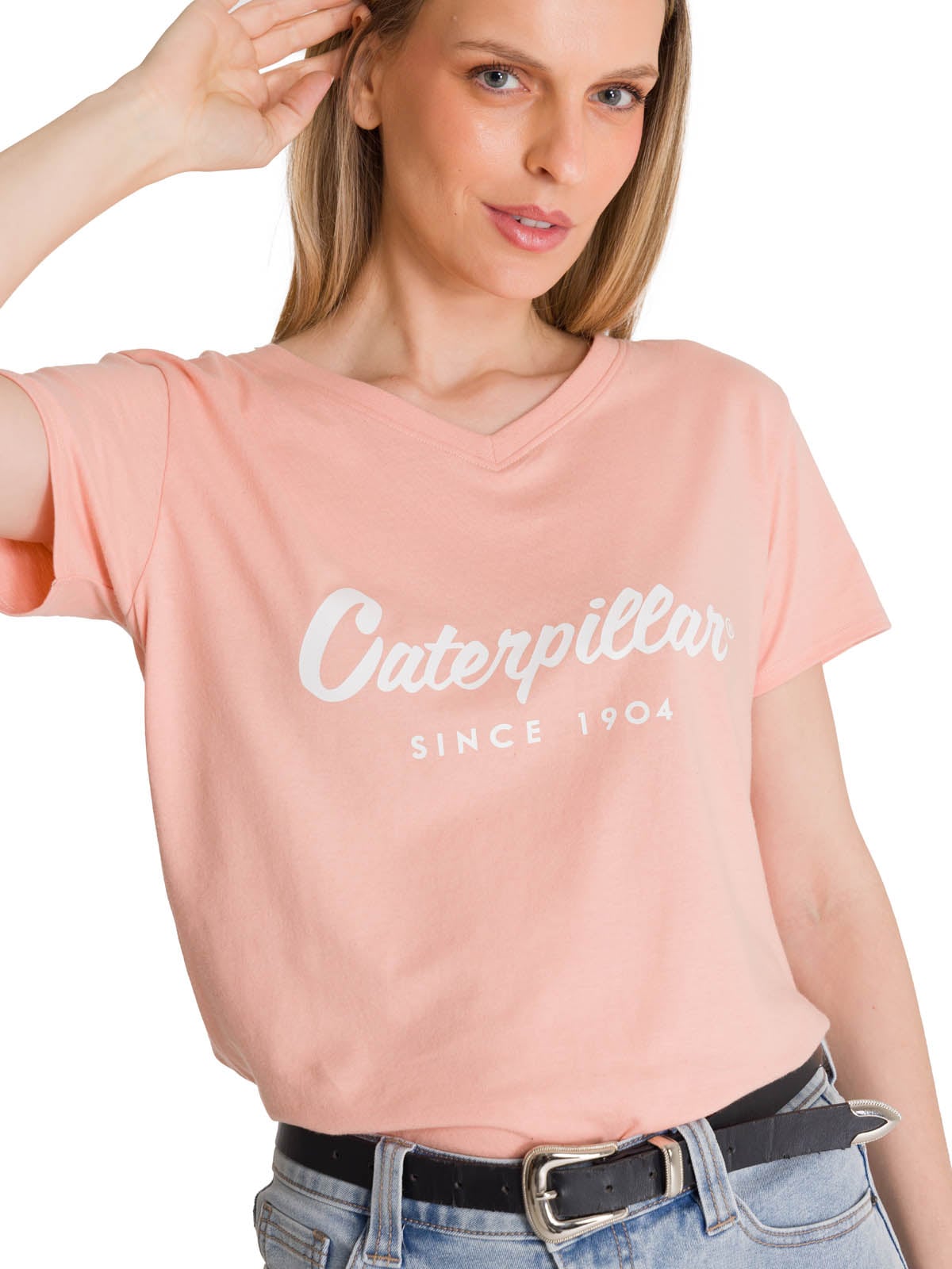 POLERA MANGA CORTA MUJER SINCE 1904 ROSA CAT - 4