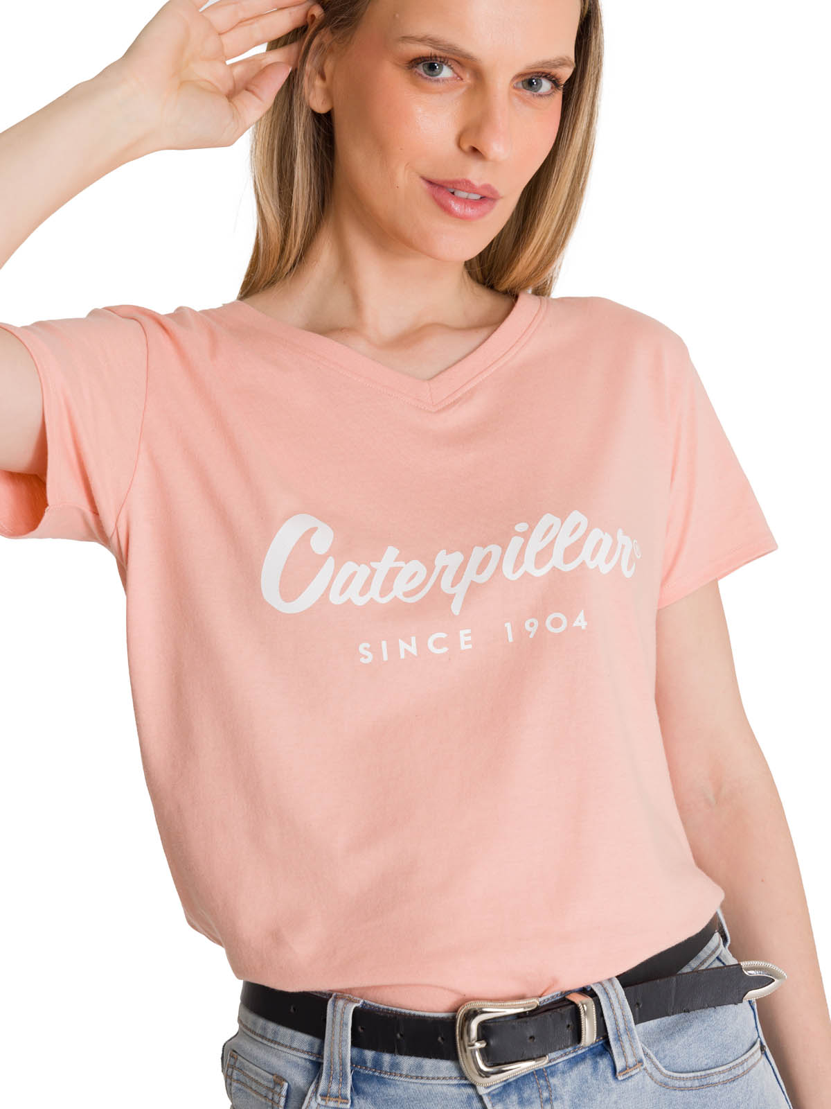 POLERA MANGA CORTA MUJER SINCE 1904 ROSA CAT - 4