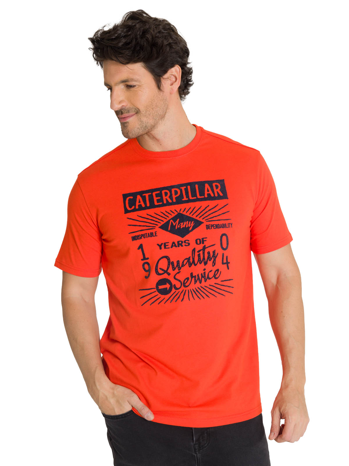 POLERA MANGA CORTA HOMBRE HERITAGE 1904 ROJO CAT - 1