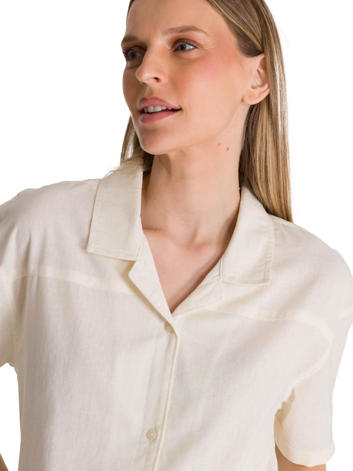 CAMISA MANGA CORTA MUJER LIGHTWEIGHT CAMP EN COLOR BLANCO CAT - 6