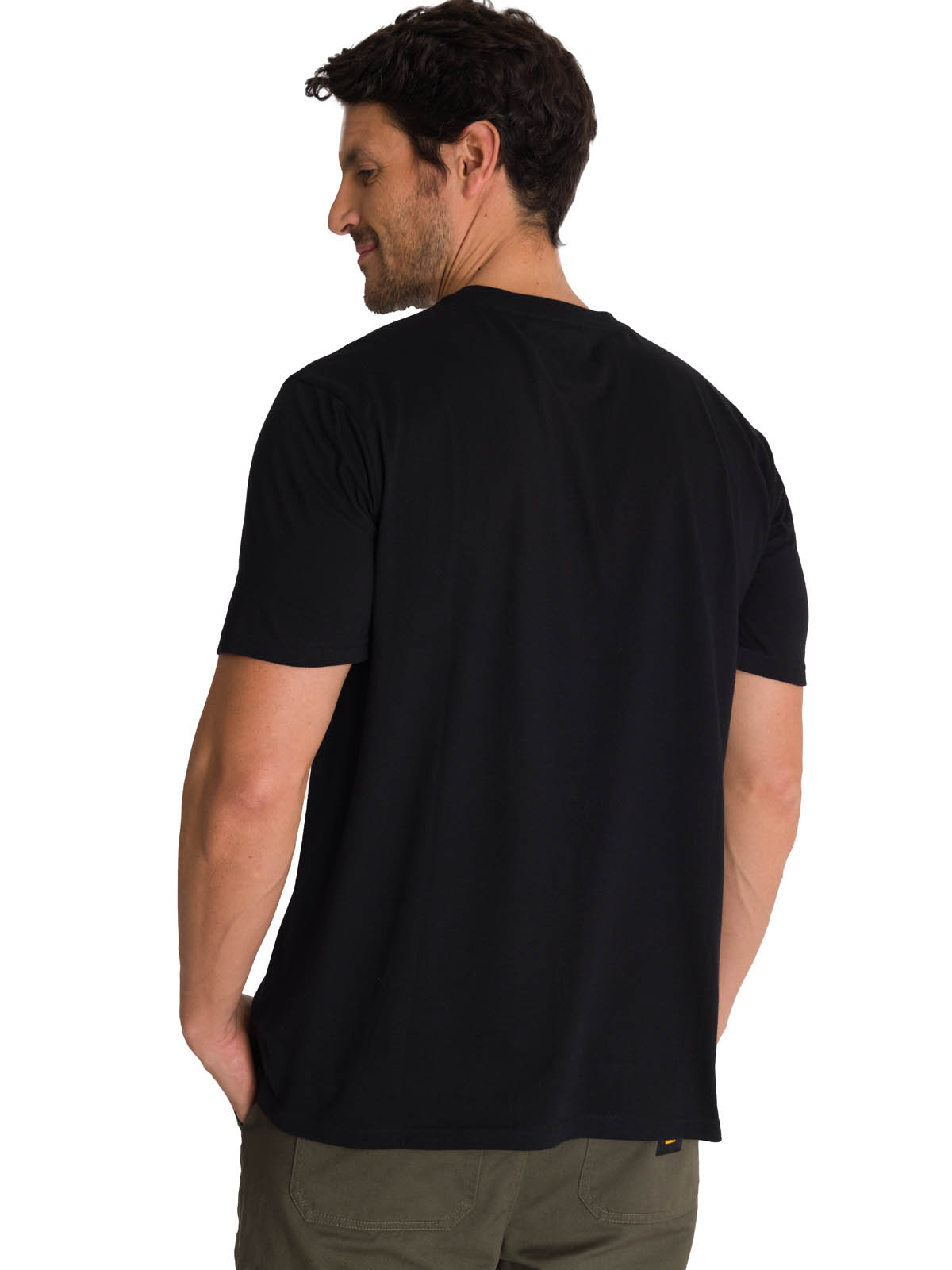 POLERA MANGA CORTA HOMBRE EVERYDAY WORKWEAR NEGRO CAT - 4