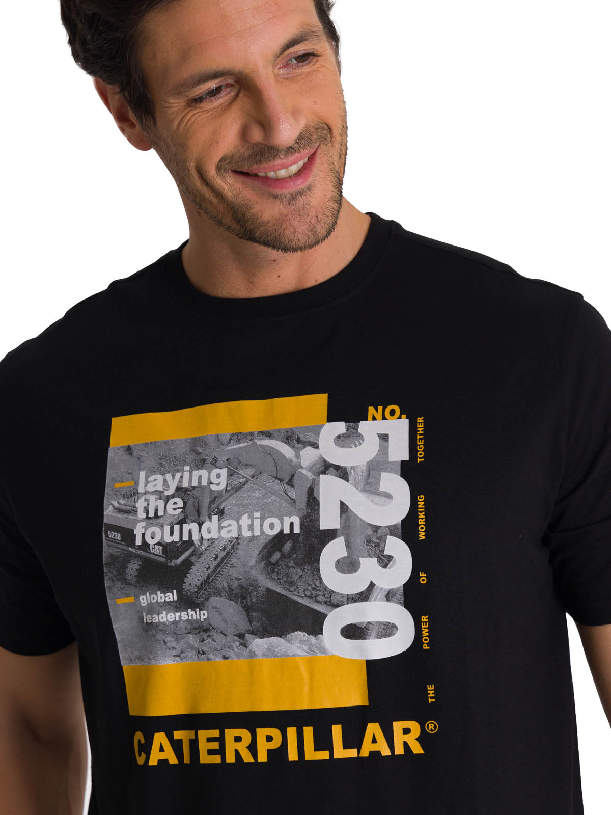 POLERA MANGA CORTA HOMBRE EVERYDAY WORKWEAR NEGRO CAT - 5