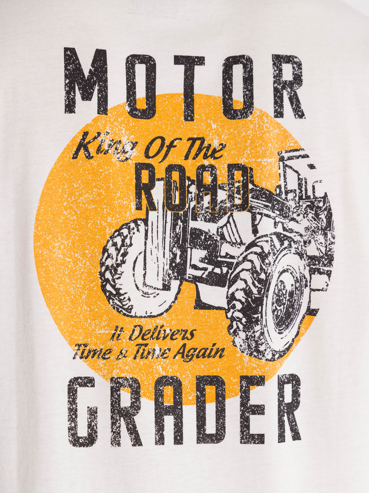 POLERA CASUAL HOMBRE HERITAGE MOTOR GRADER BEIGE CAT - 6