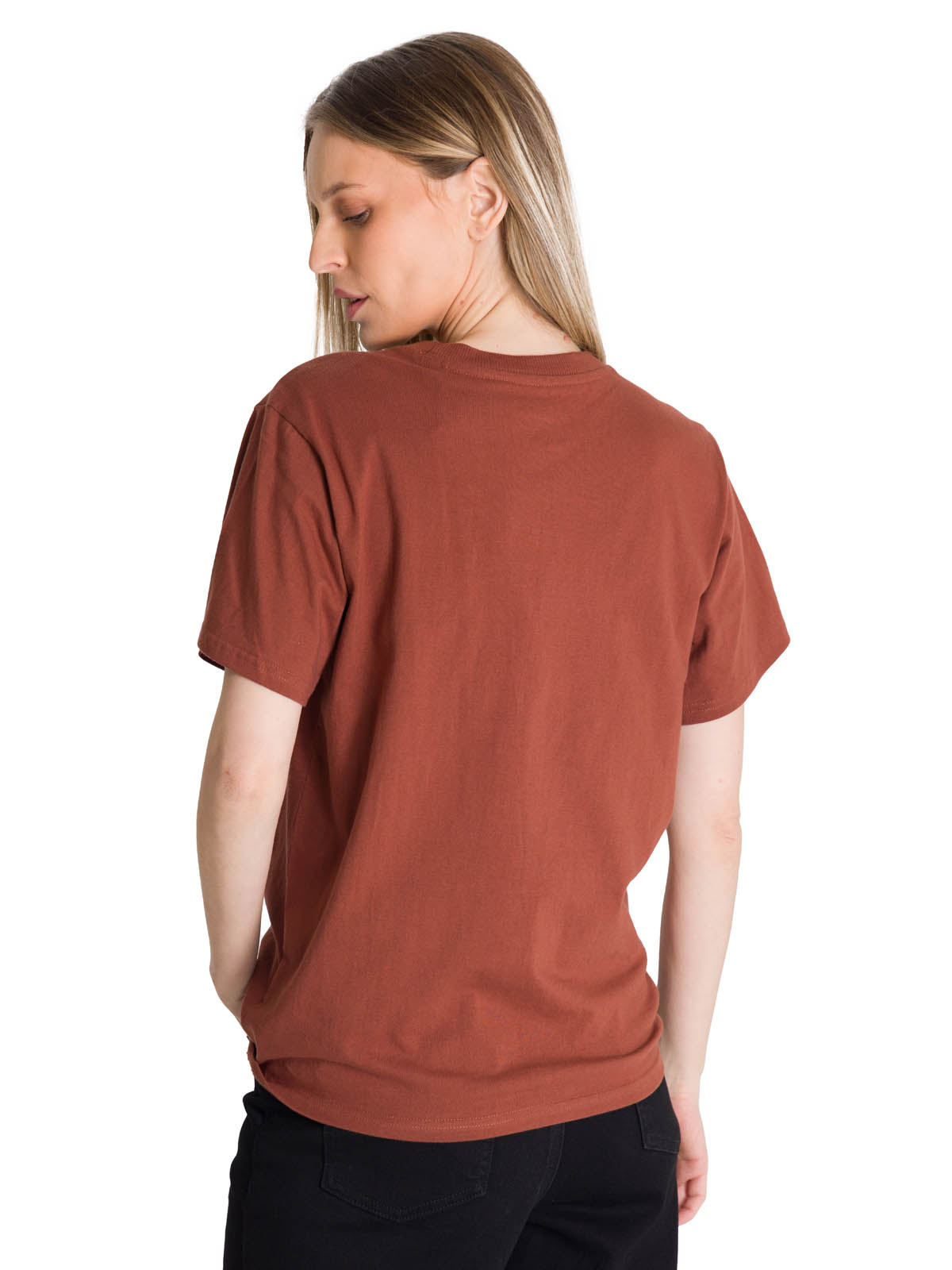 POLERA MANGA CORTA MUJER DISEÑO LADRILLO CAT - 4