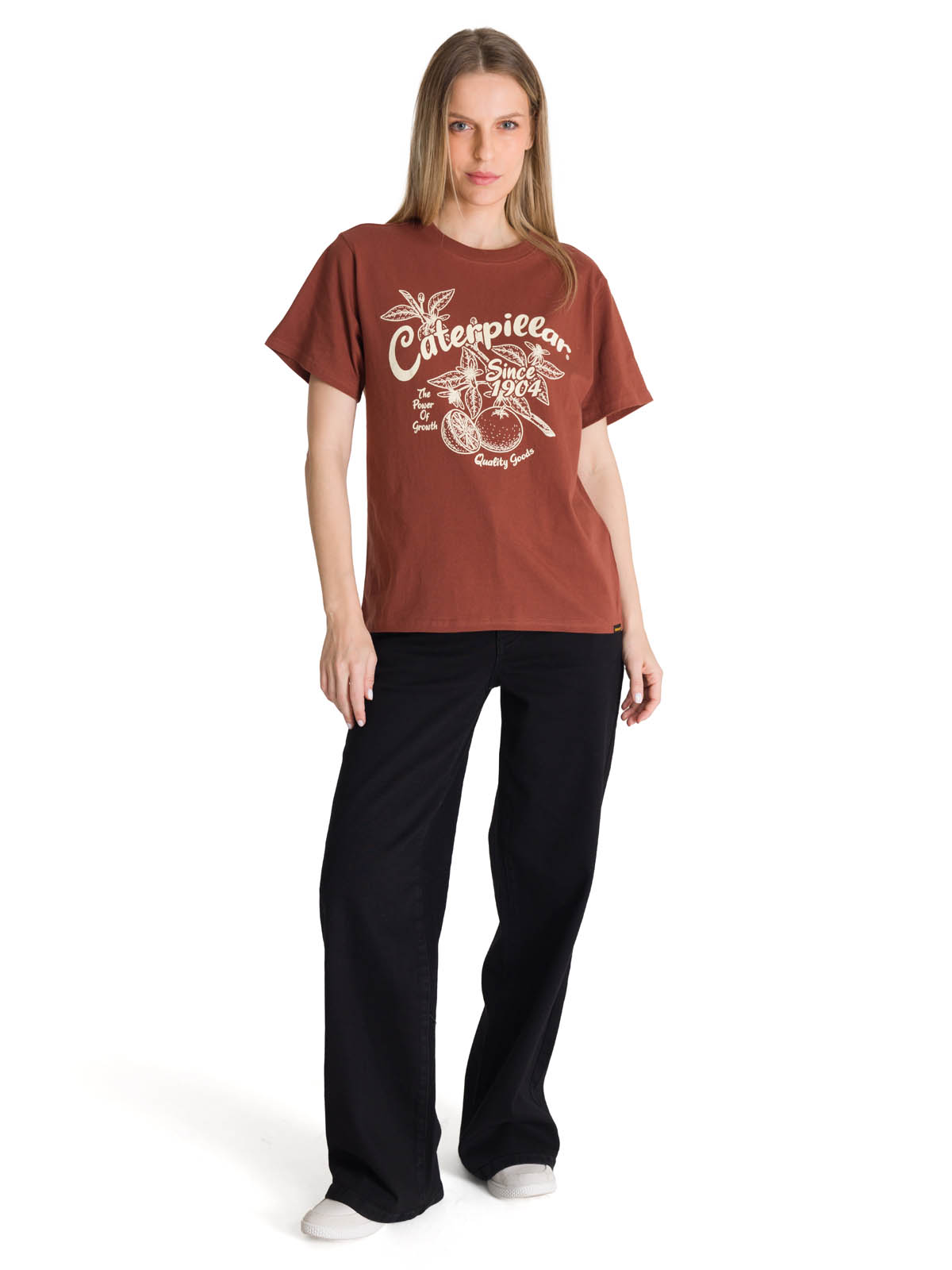 POLERA MANGA CORTA MUJER DISEÑO LADRILLO CAT - 6