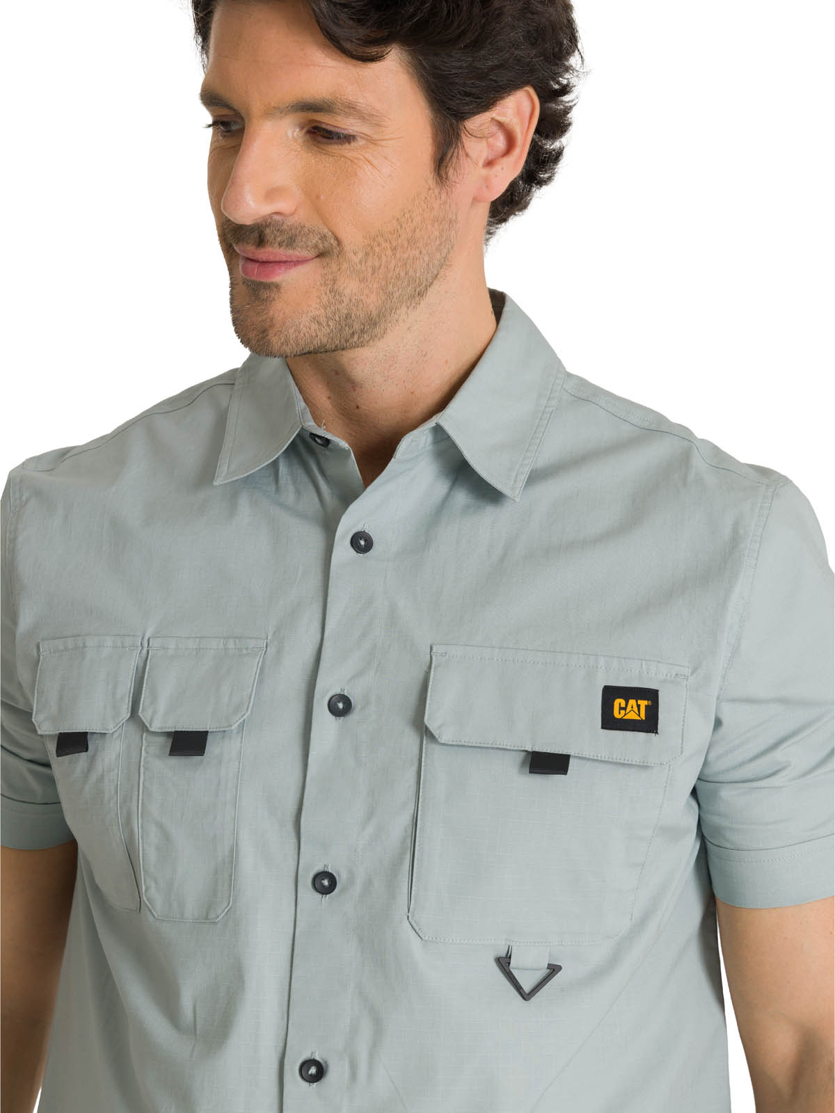 CAMISA MANGA CORTA HOMBRE UTILITY AZUL CAT - 5
