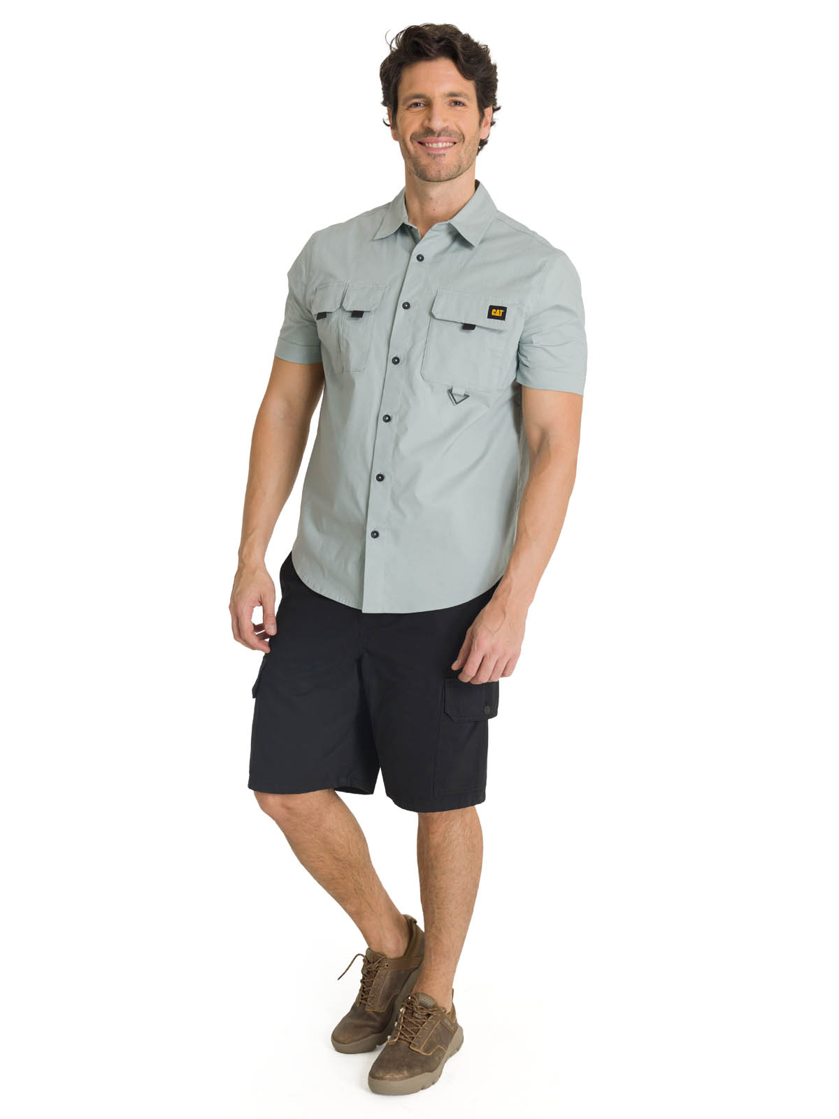 CAMISA MANGA CORTA HOMBRE UTILITY AZUL CAT - 6