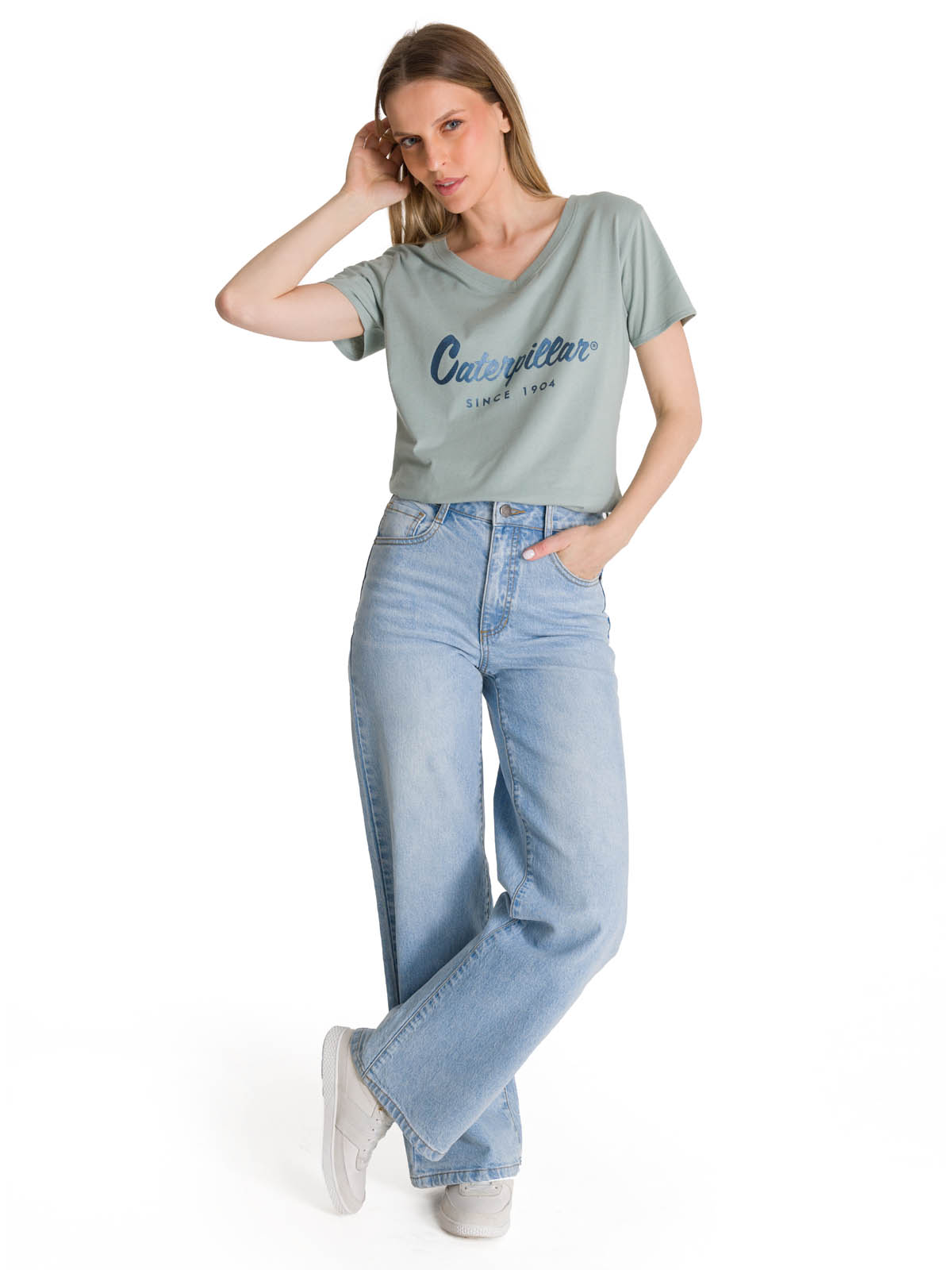 POLERA MANGA CORTA MUJER SINCE 1904 CIAN CAT - 8