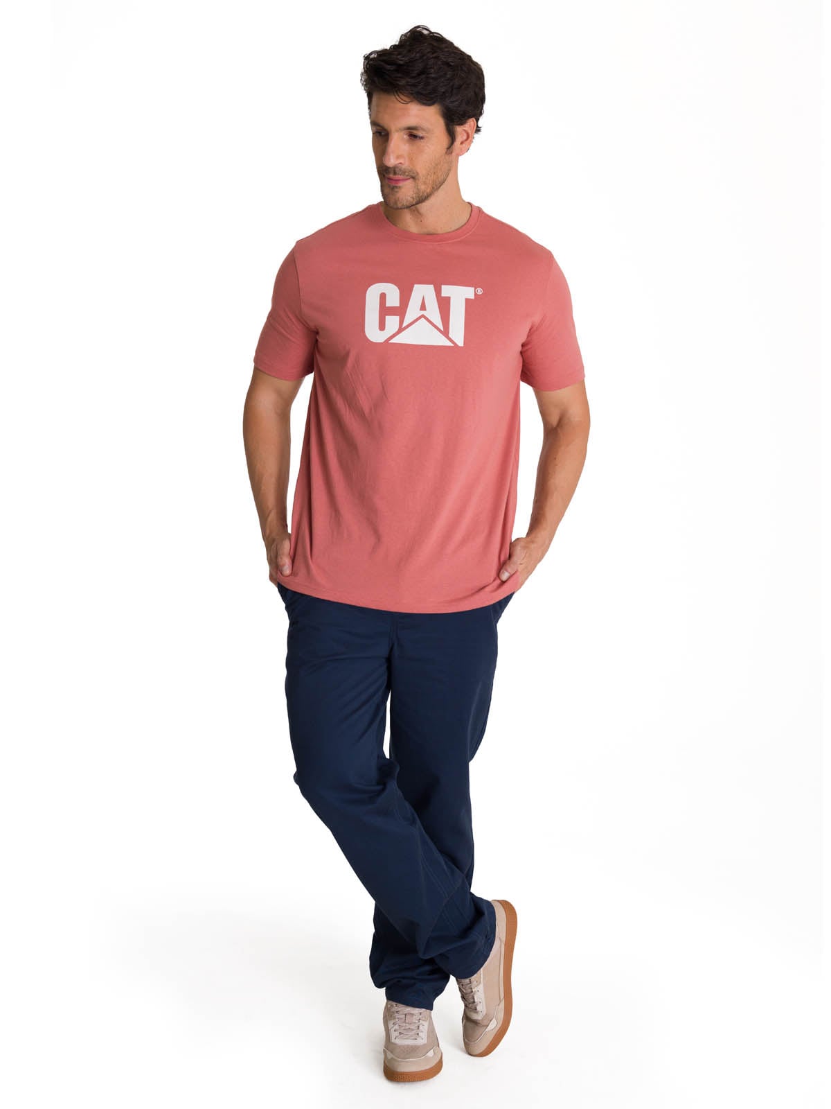POLERA MANGA CORTA HOMBRE LOGO TERRACOTA CAT - 6