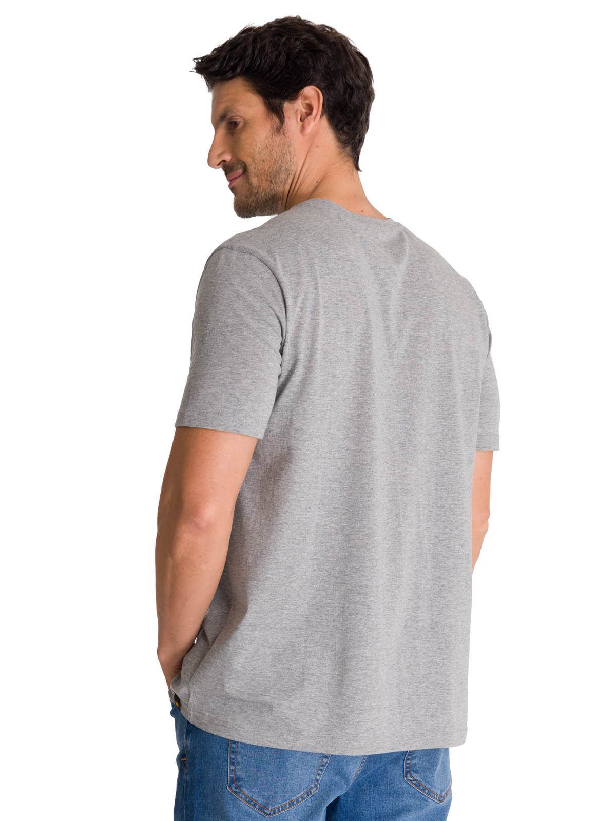 POLERA MANGA CORTA HOMBRE EVERYDAY WORKWEAR GRIS CAT - 4