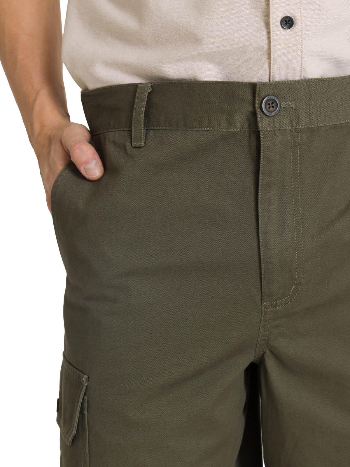 SHORT HOMBRE CARGO VERDE OLIVA CAT - 5