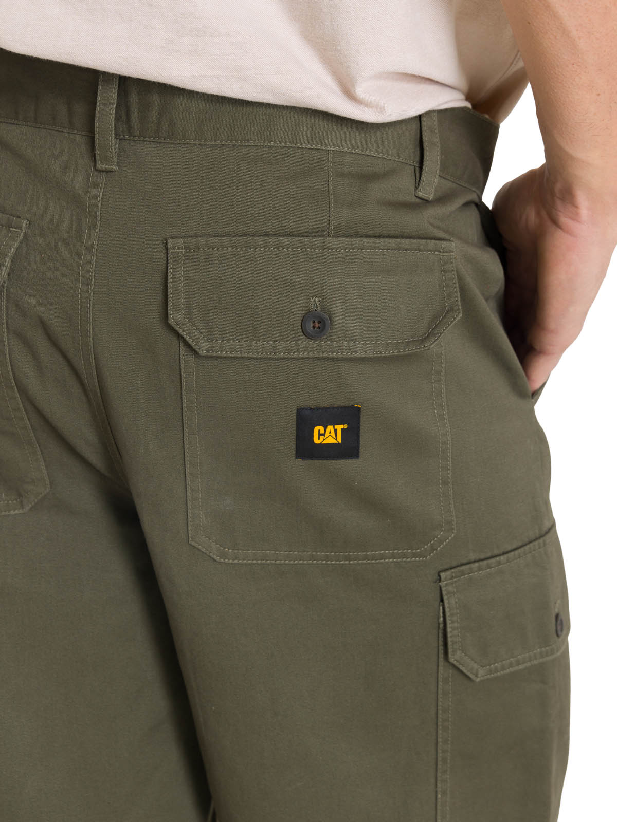 SHORT HOMBRE CARGO VERDE OLIVA CAT - 6