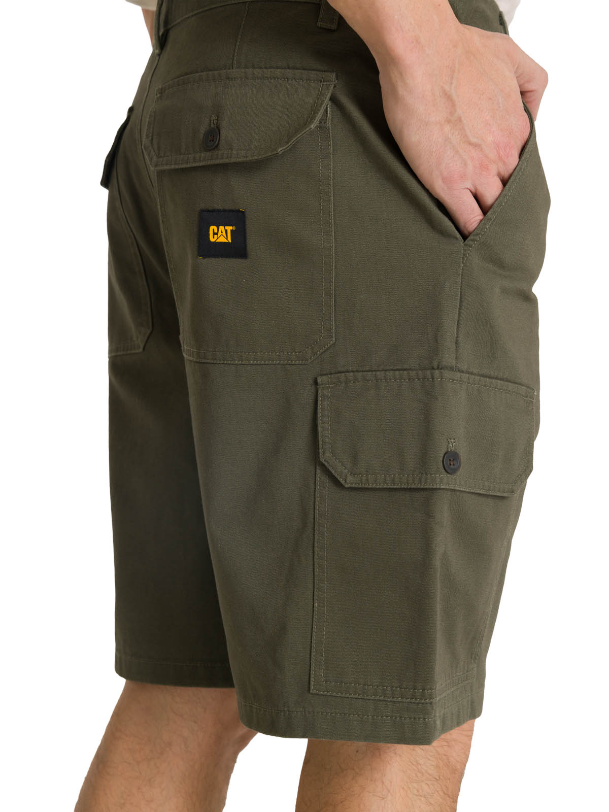 SHORT HOMBRE CARGO VERDE OLIVA CAT - 8