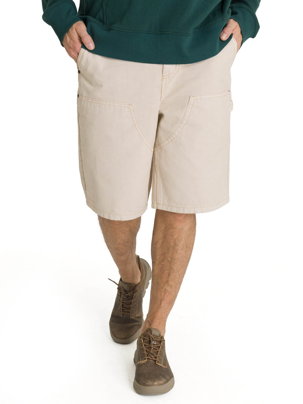 SHORT HOMBRE DOUBLE FRONT CARPENTER BEIGE CAT - 1