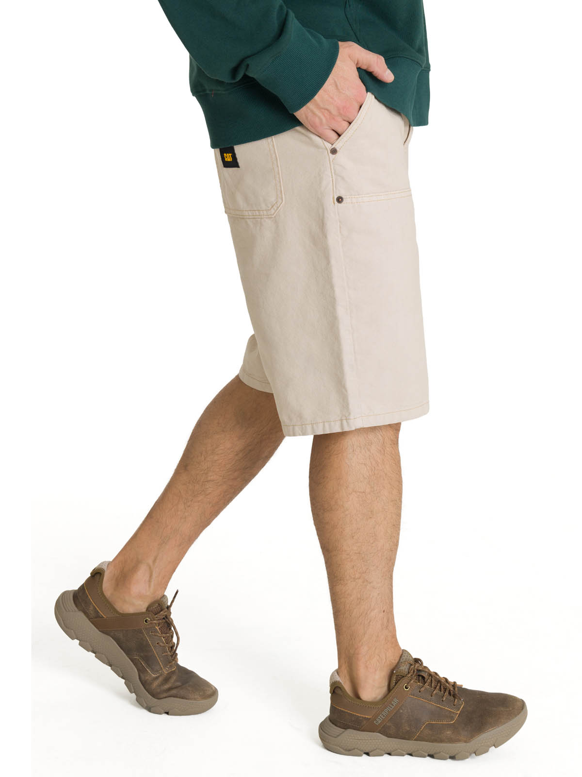SHORT HOMBRE DOUBLE FRONT CARPENTER BEIGE CAT - 2