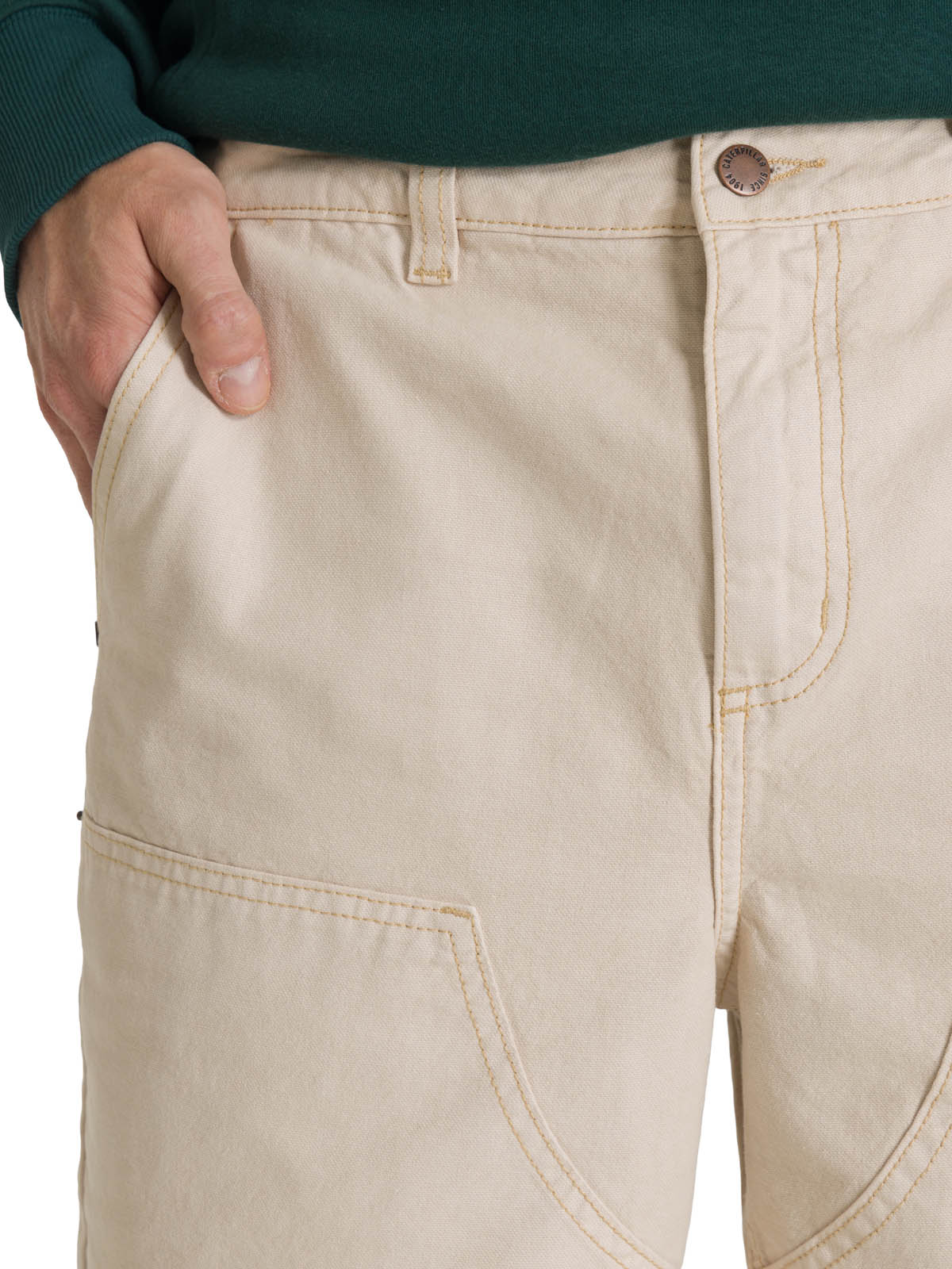 SHORT HOMBRE DOUBLE FRONT CARPENTER BEIGE CAT - 5