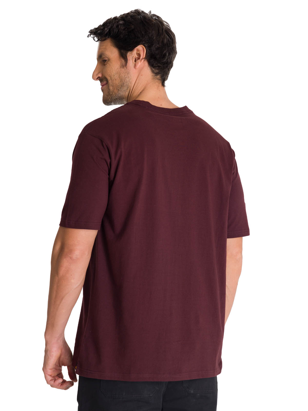 POLERA MANGA CORTA HOMBRE HERITAGE TRACTOR MORADO CAT - 4