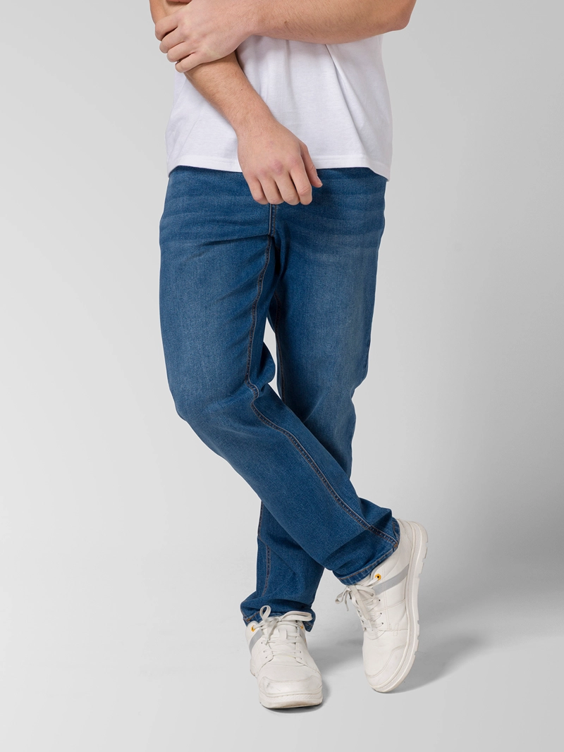 JEANS STRETCH HOMBRE STRAIGHT AZUL CAT - 2