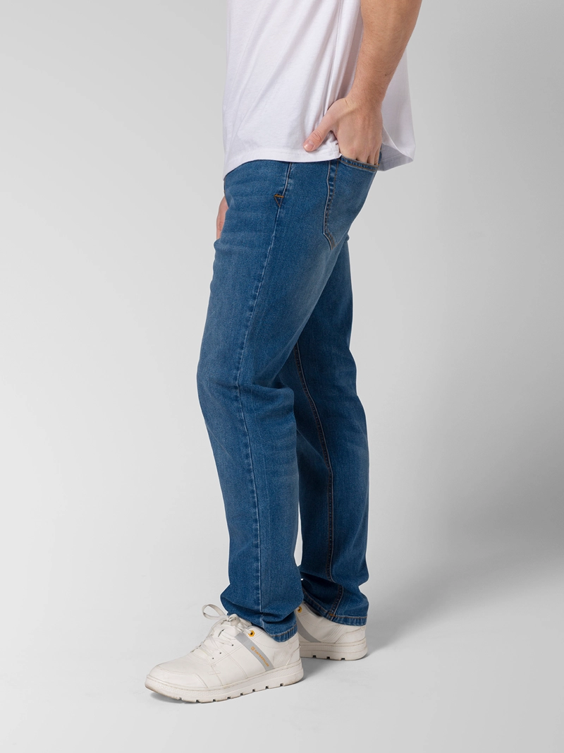 JEANS STRETCH HOMBRE STRAIGHT AZUL CAT - 5