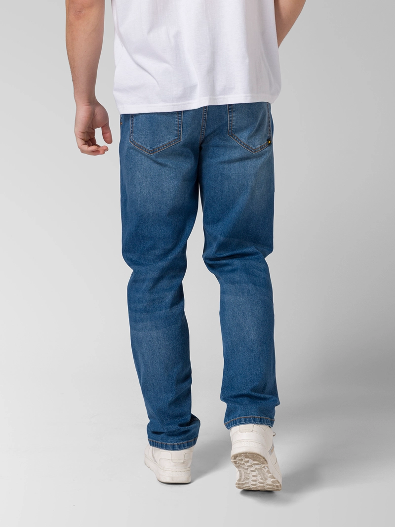 JEANS STRETCH HOMBRE STRAIGHT AZUL CAT - 6