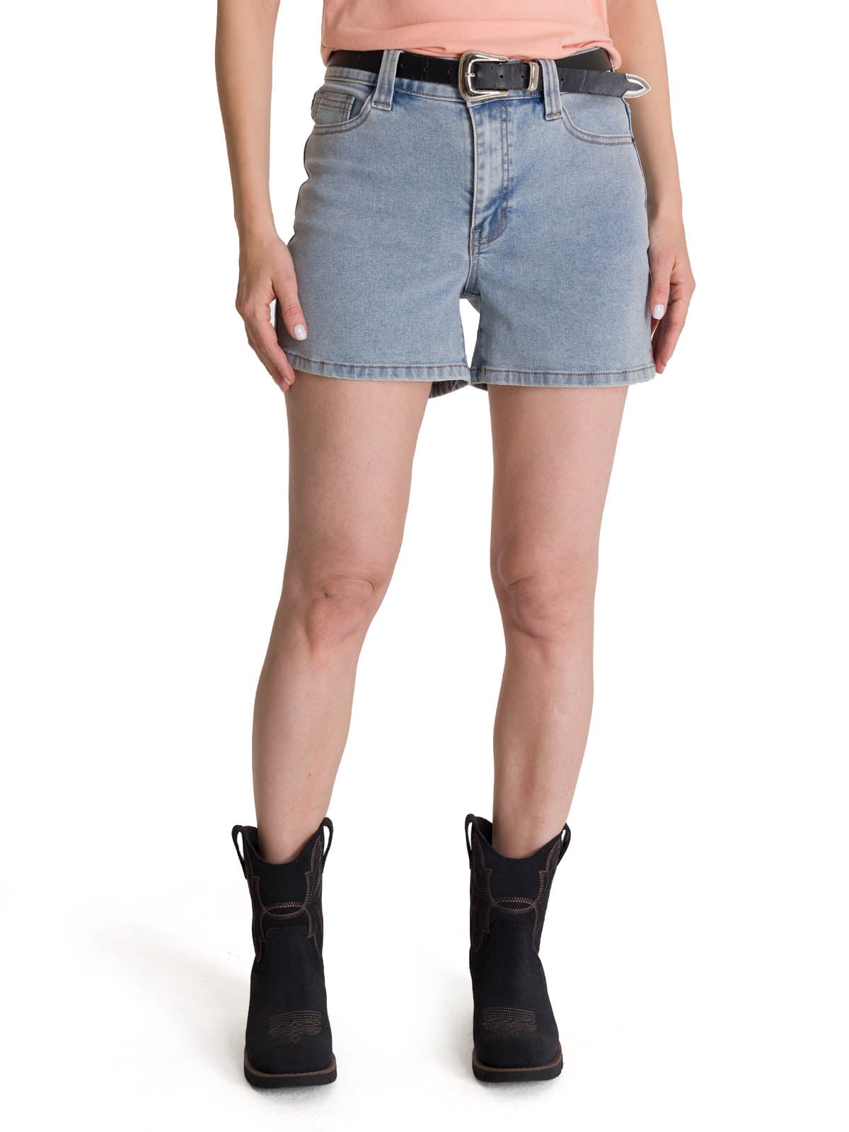 SHORT DENIM MUJER 5 BOLSILLOS AZUL CLARO CAT - 1