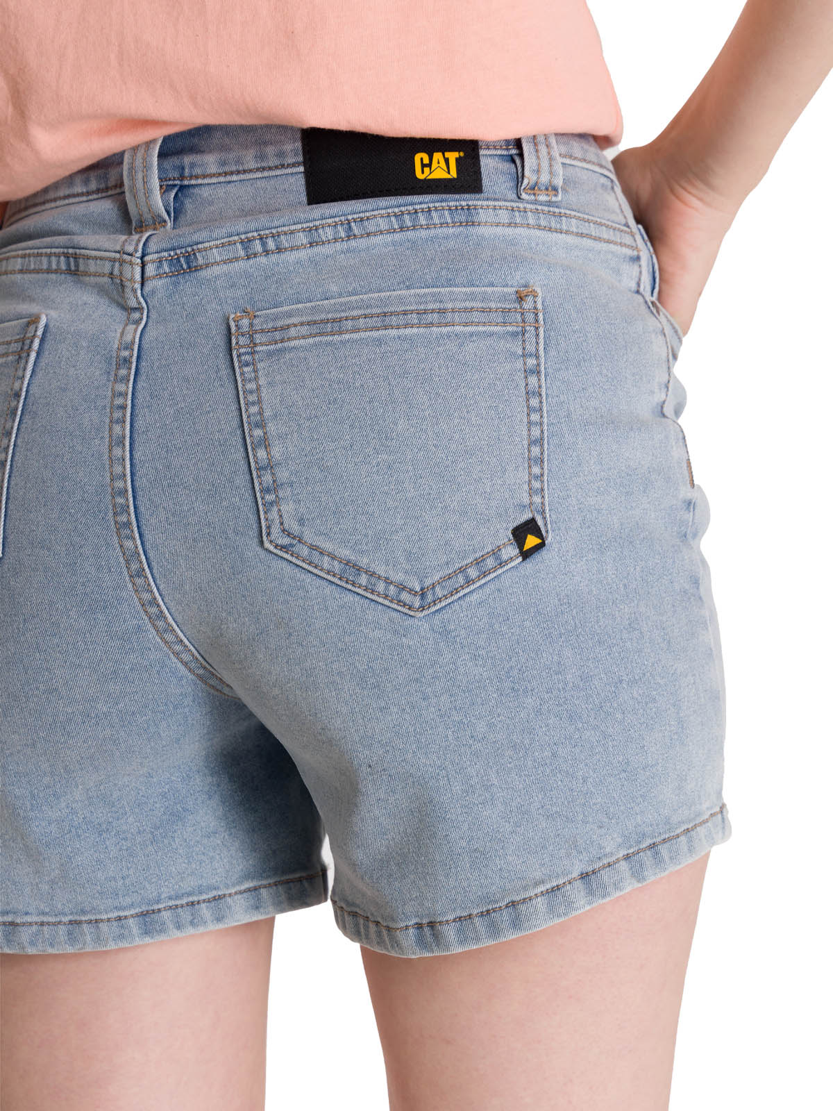 SHORT DENIM MUJER 5 BOLSILLOS AZUL CLARO CAT - 5