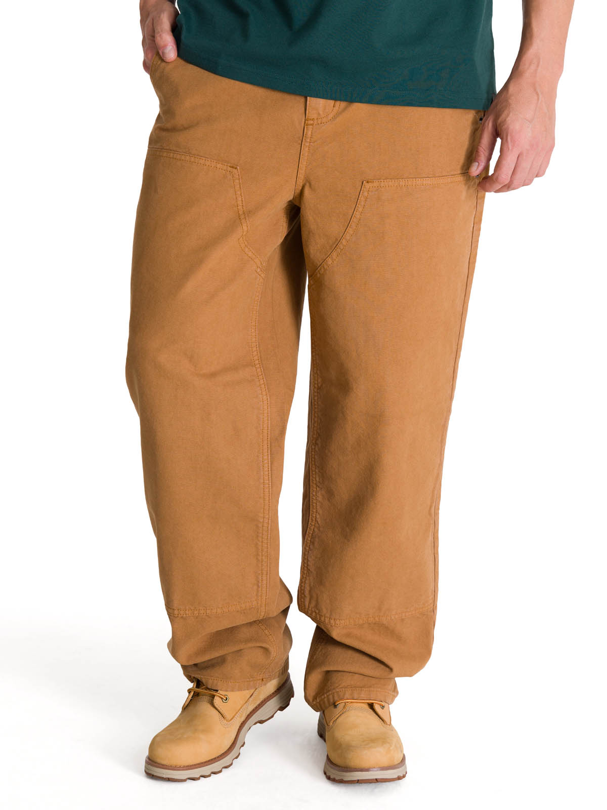 PANTALON HOMBRE DOUBLE FRONT CANVAS CAFE CAT - 1