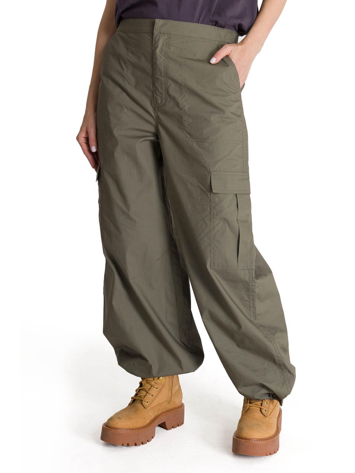 PANTALON CARGO MUJER PULL-ON OLIVA CAT - 2