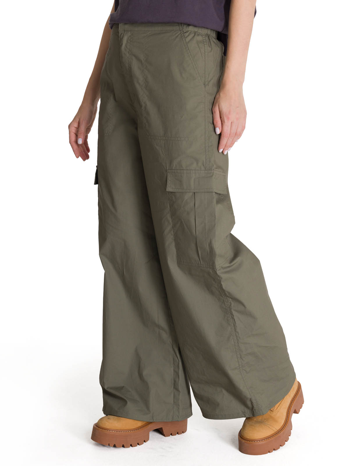 PANTALON CARGO MUJER PULL-ON OLIVA CAT - 4