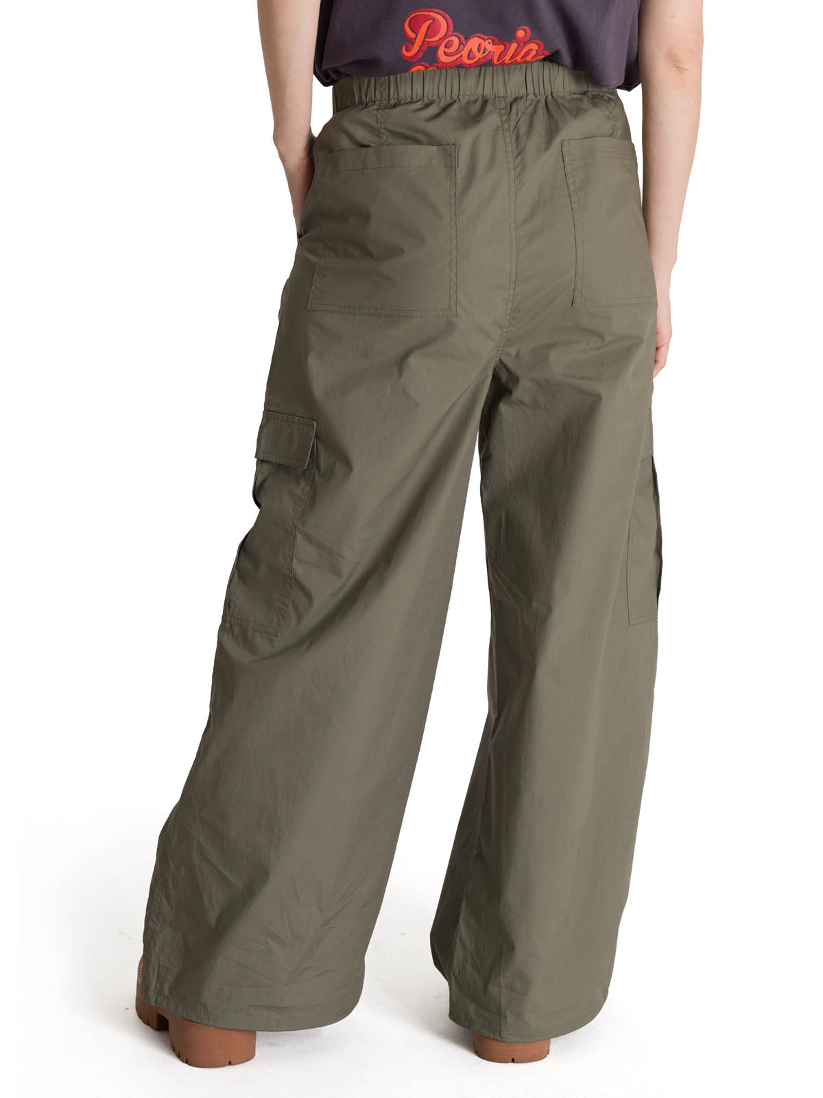 PANTALON CARGO MUJER PULL-ON OLIVA CAT - 5
