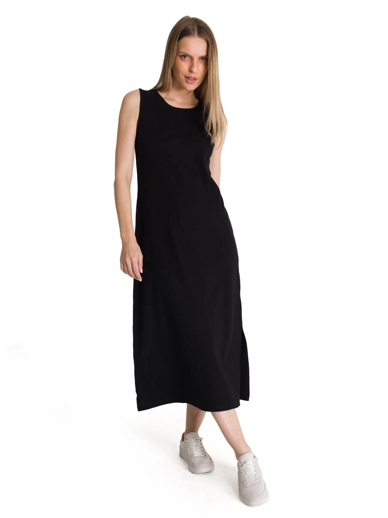VESTIDO MUJER RIB TANK NEGRO CAT - 1