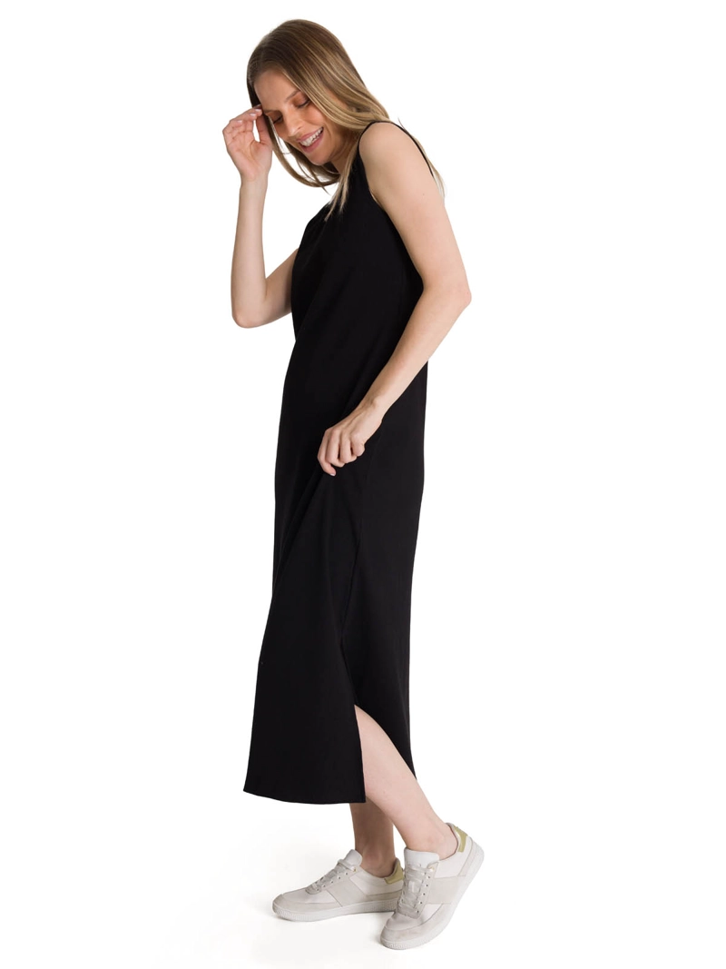 VESTIDO MUJER RIB TANK NEGRO CAT - 2