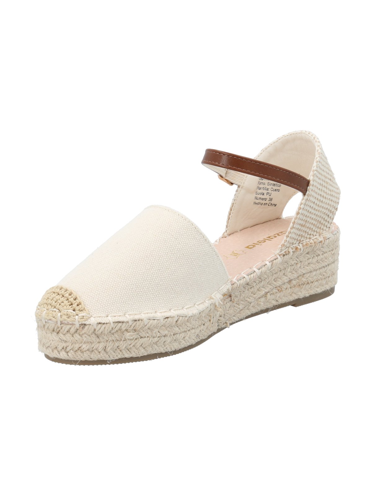 ALPARGATA MUJER FILIPA NATURAL AZALEIA - 5