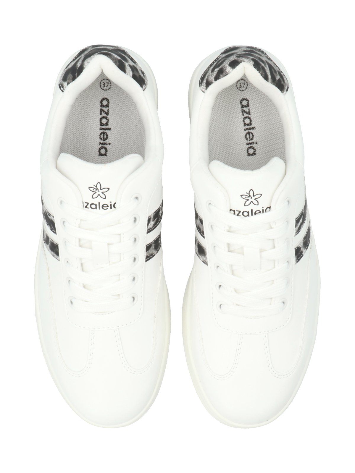 ZAPATILLA MUJER ADIELA EN COLOR BLANCO ANIMAL PRINT AZALEIA - 8