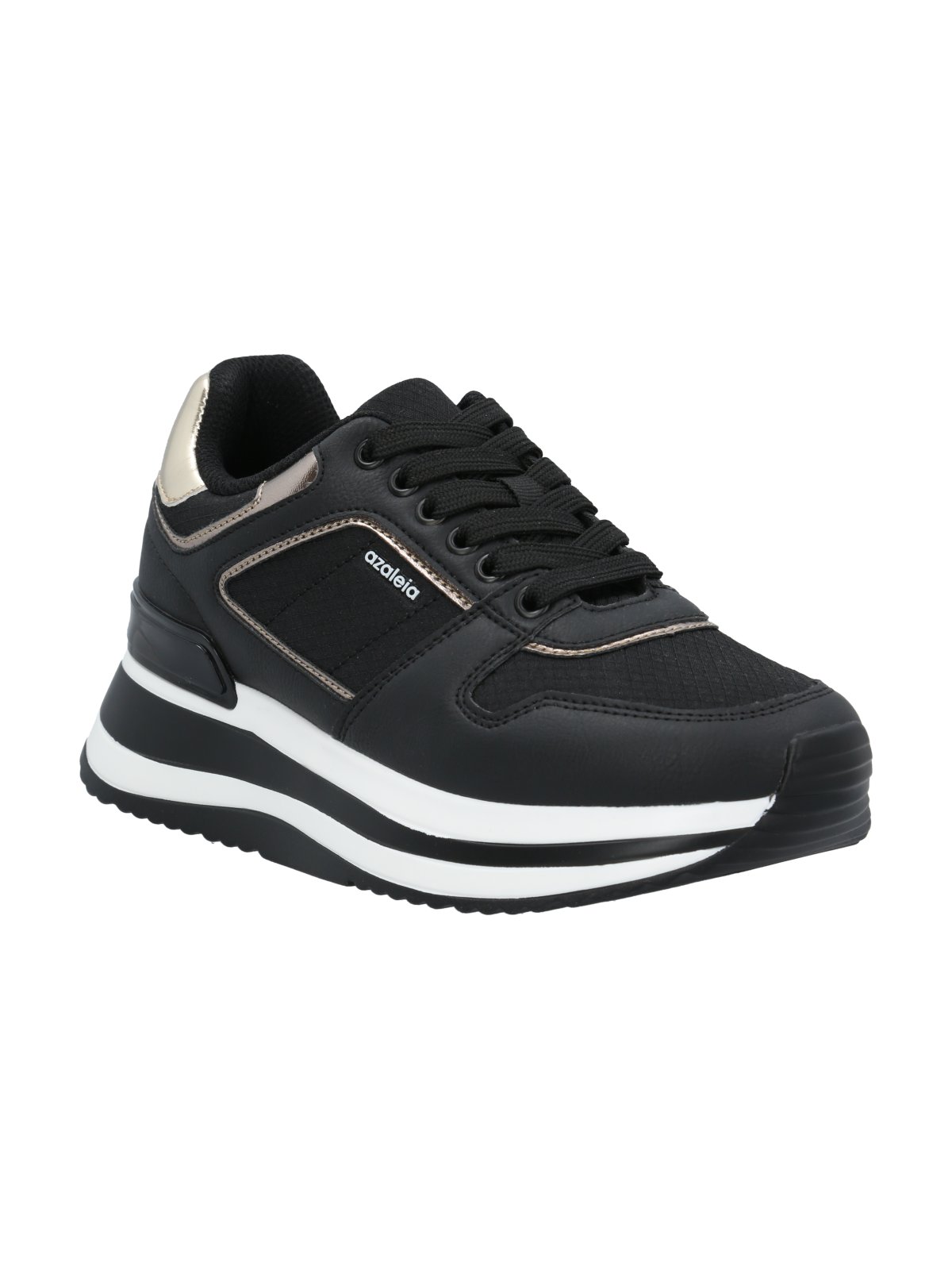 ZAPATILLA MUJER EDNA EN COLOR NEGRO AZALEIA - 1