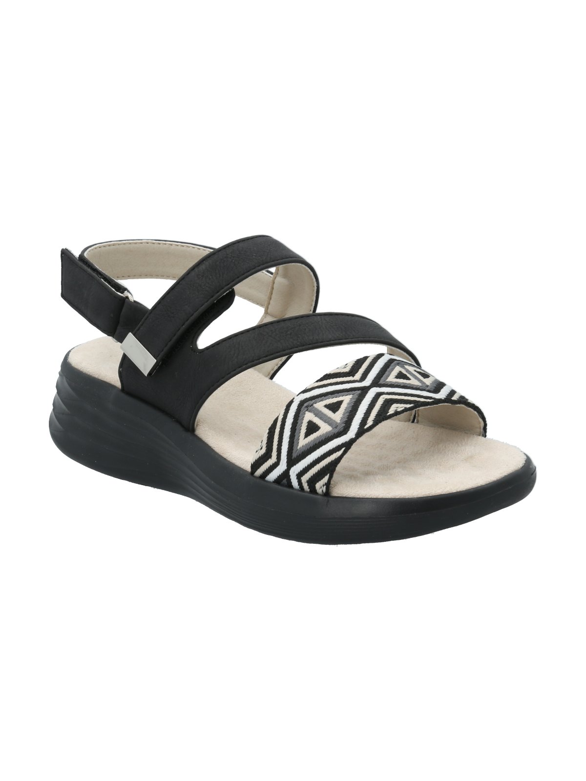 SANDALIA MUJER IDARA EN COLOR NEGRO AZALEIA - 1