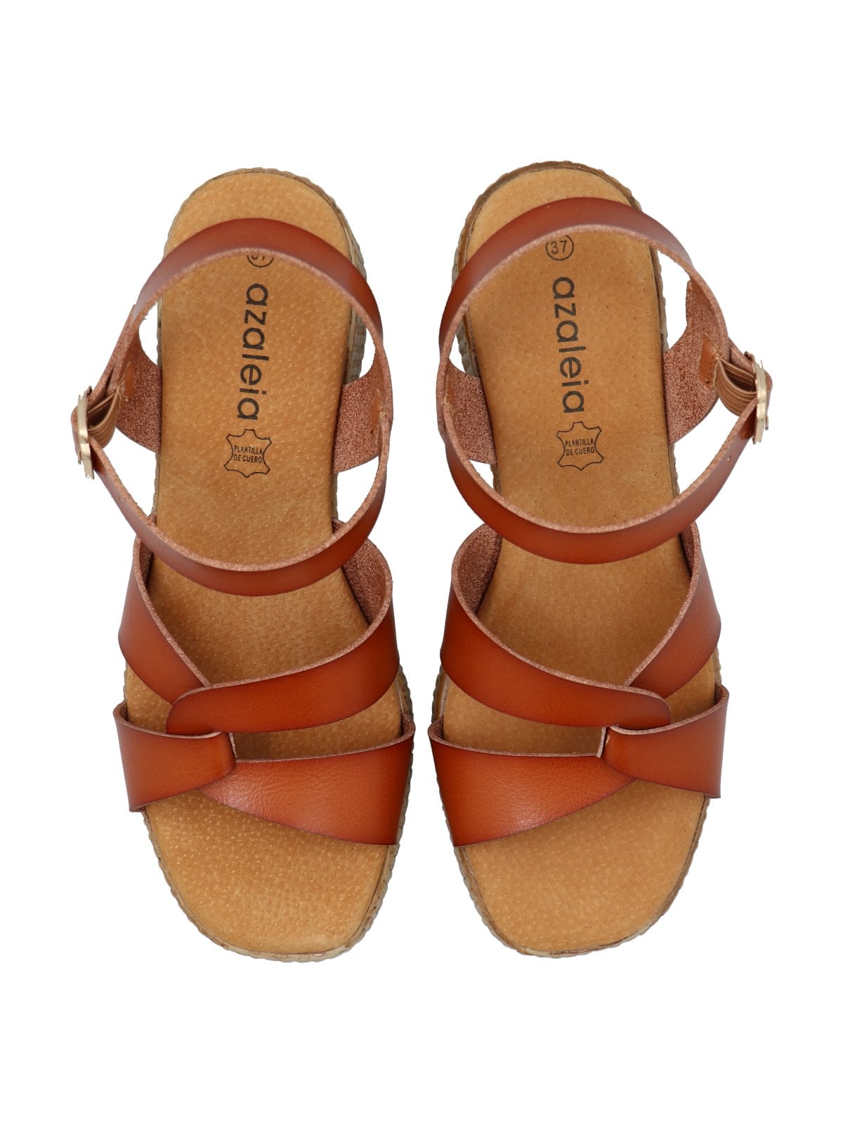 SANDALIA MUJER JULIA COGNAC AZALEIA - 8