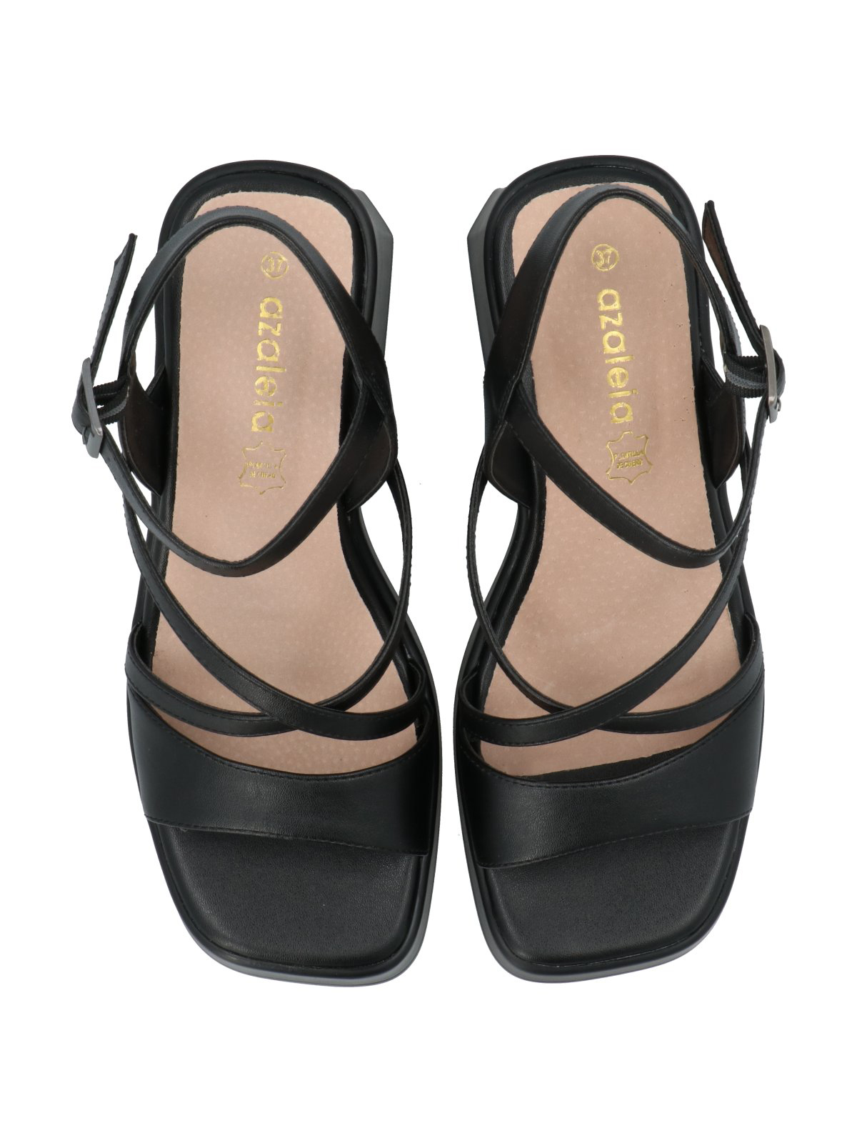 SANDALIA MUJER ORIANA EN COLOR NEGRO AZALEIA - 8