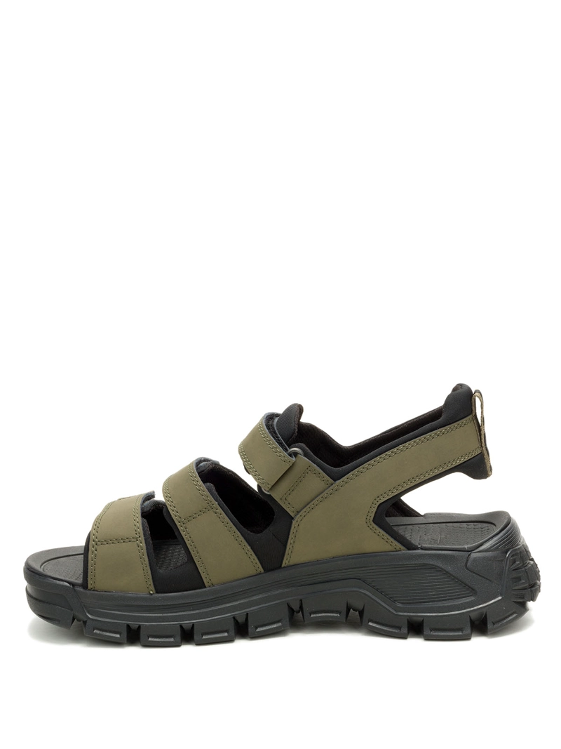 SANDALIA HOMBRE CUERO CRITERION OLIVA CAT - 4