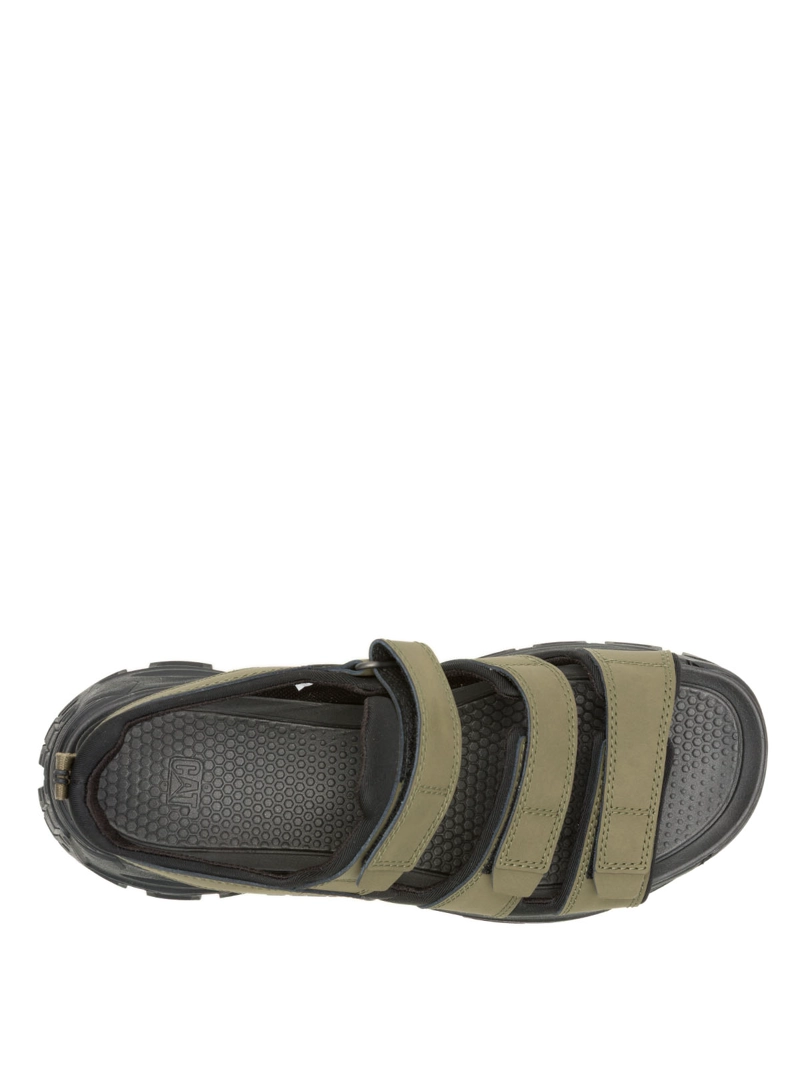 SANDALIA HOMBRE CUERO CRITERION OLIVA CAT - 7