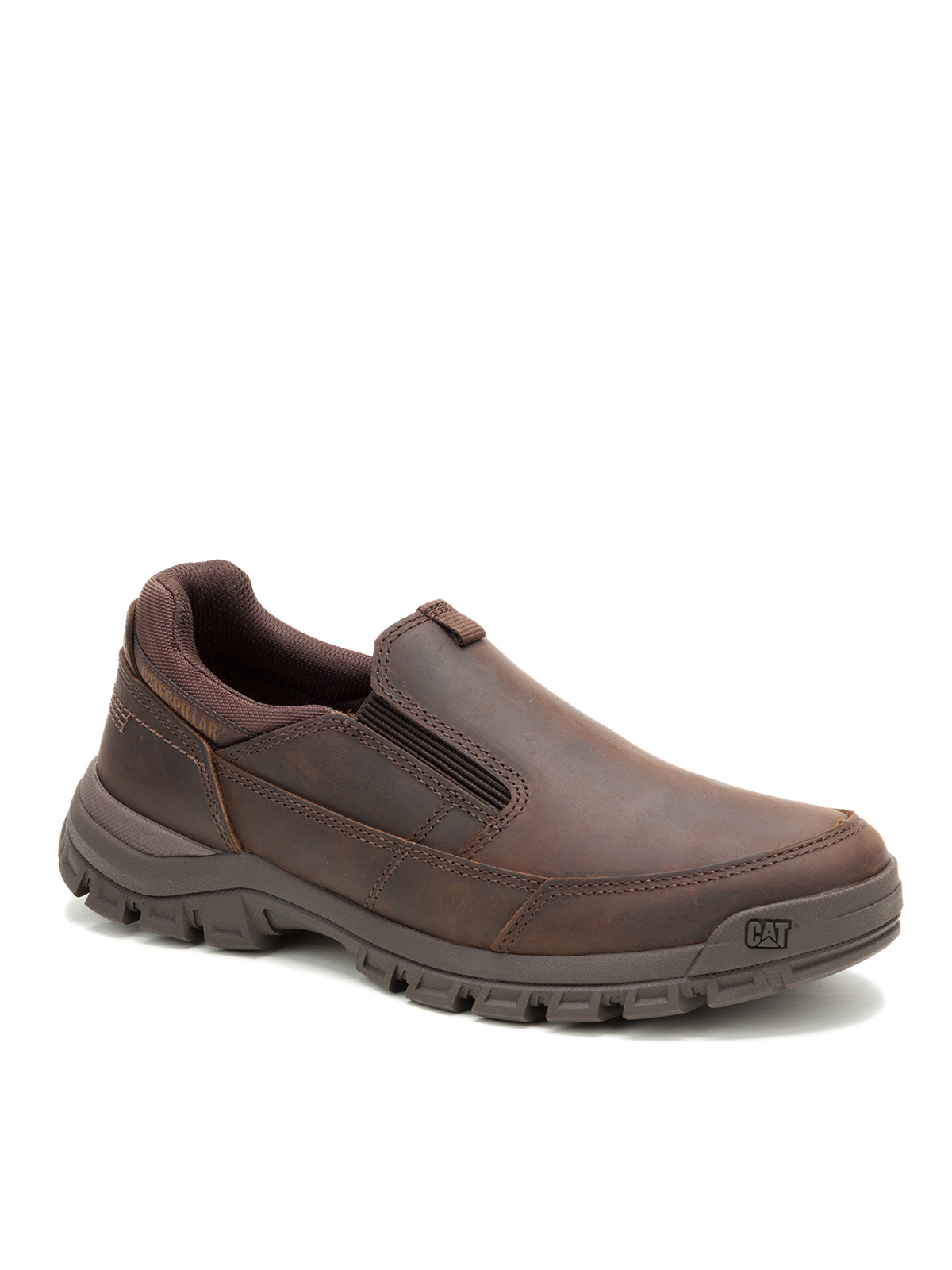ZAPATILLA CUERO THRESHOLD SLIP ON HOMBRE EN COLOR CAFE CAT - 1