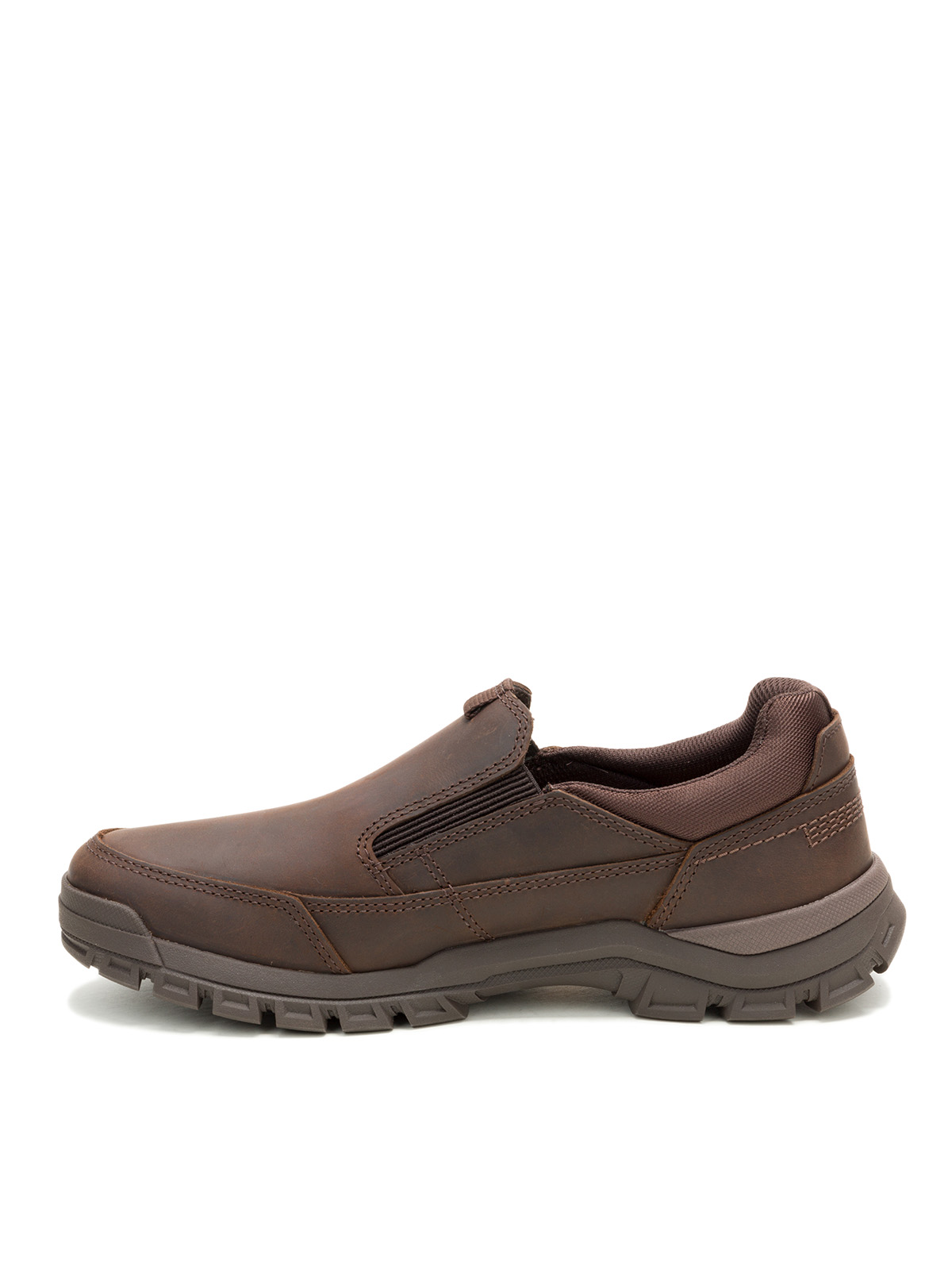 ZAPATILLA CUERO THRESHOLD SLIP ON HOMBRE EN COLOR CAFE CAT - 4