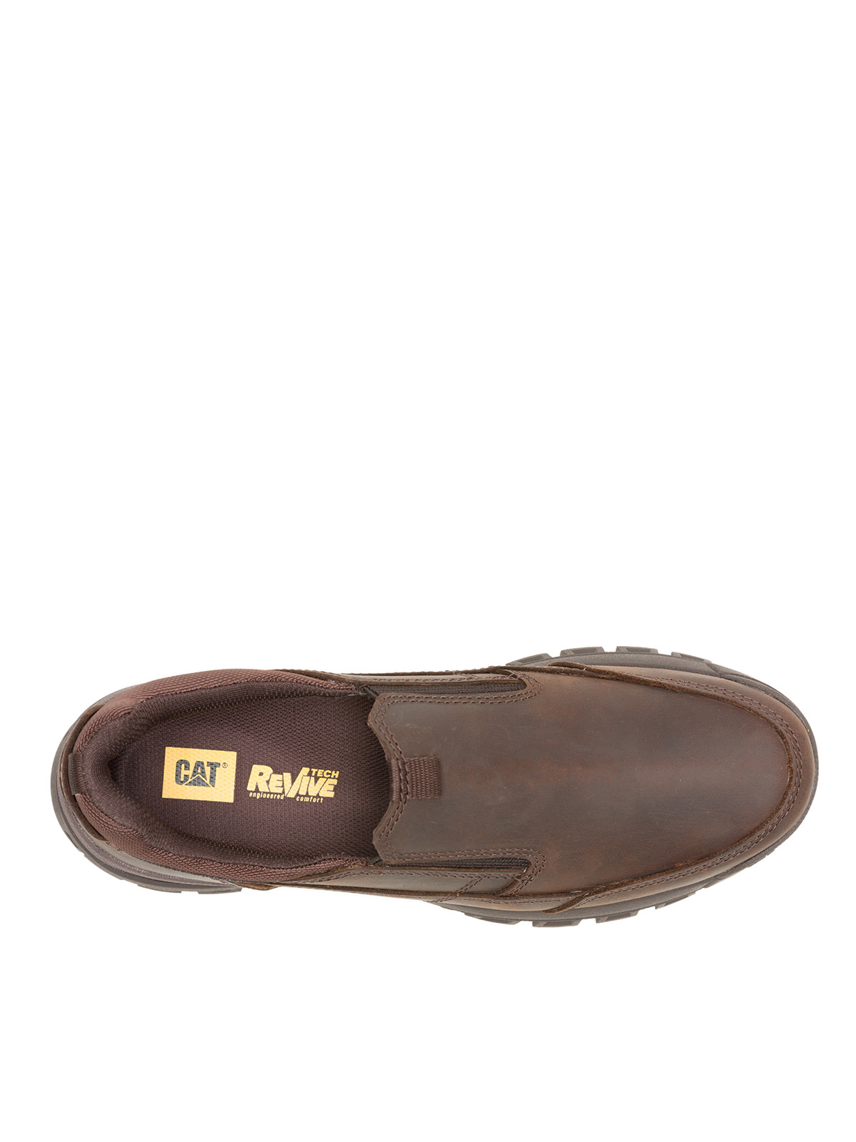 ZAPATILLA CUERO THRESHOLD SLIP ON HOMBRE EN COLOR CAFE CAT - 7