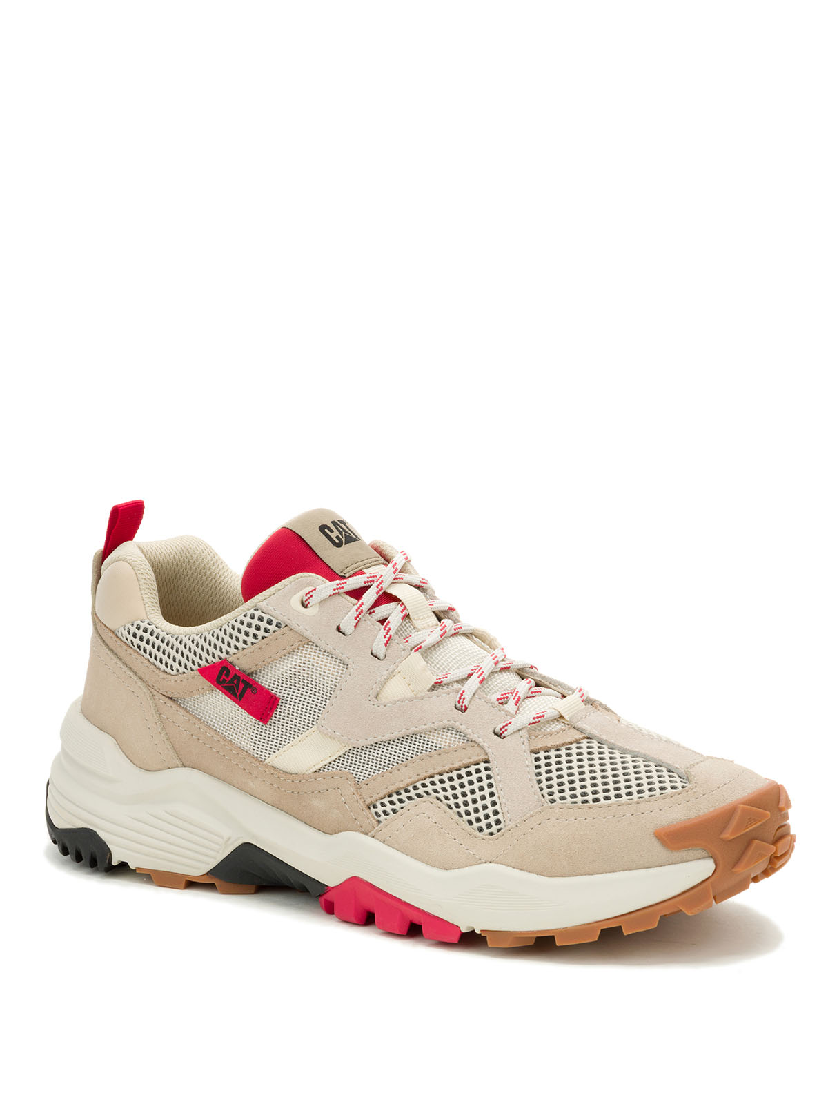 ZAPATILLA HOMBRE GRAPPLE SUEDE MESH BEIGE CAT - 1